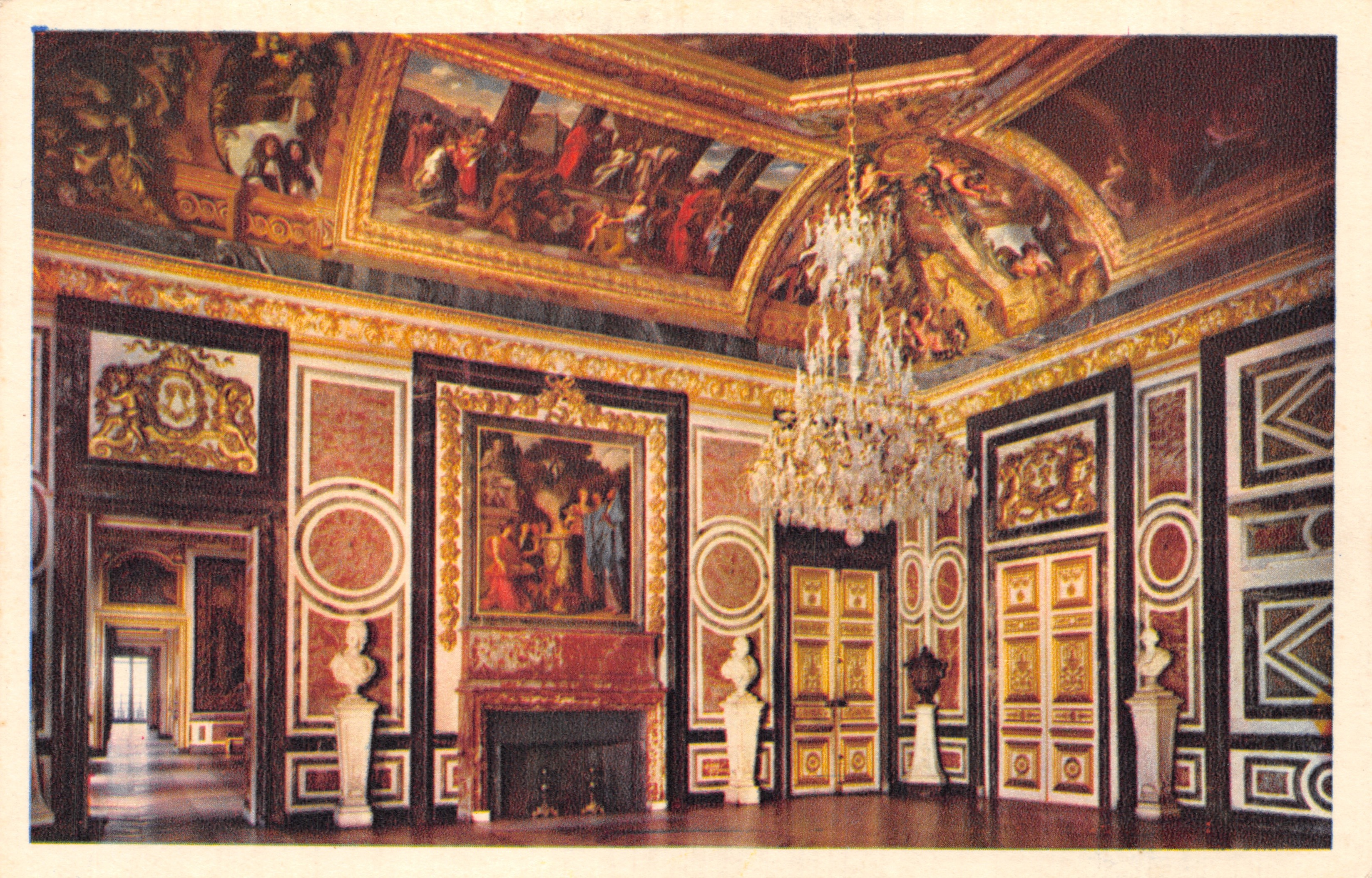 Château de Versailles — La Salle des Gardes de la Reine — Imp. Draeger, n° 301
