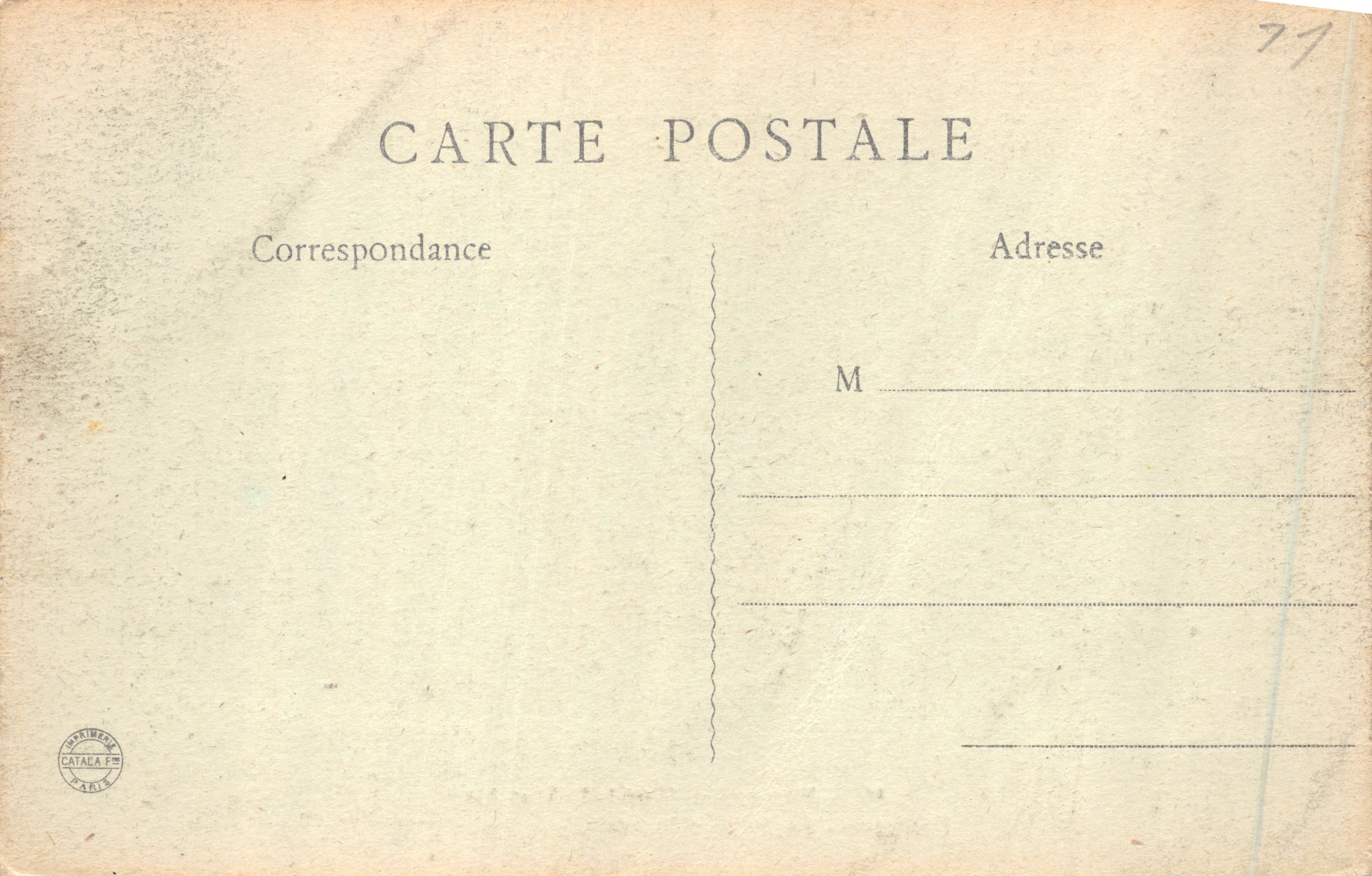 Paray-le-Monial — Basílica, La Puerta de Entrada — B. F., Paris — Reverso