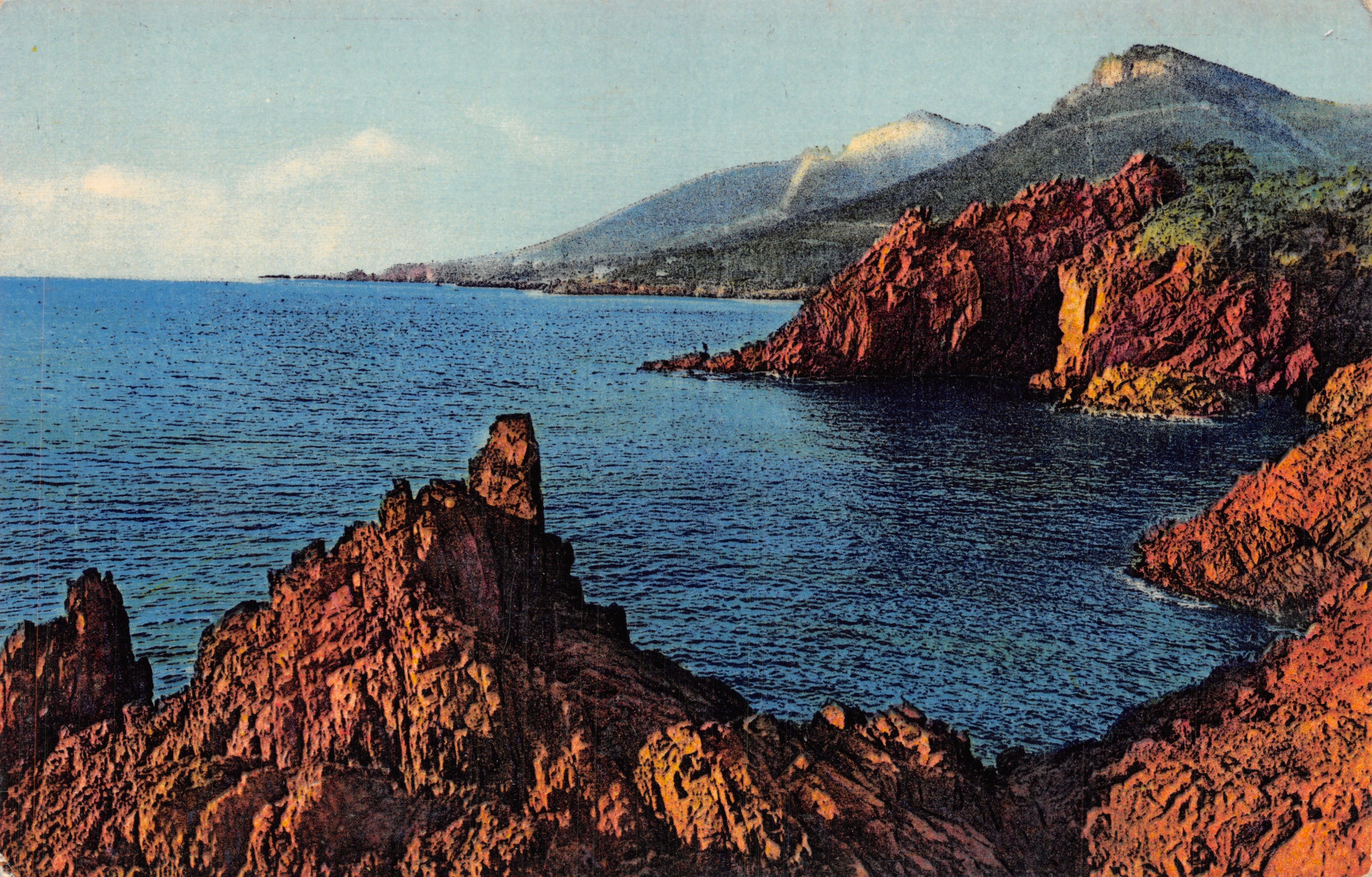 De rode rotsen van de Estérel — De Gouden Kust, nr. 11.673 — Éditions A.D.I.A. NICE