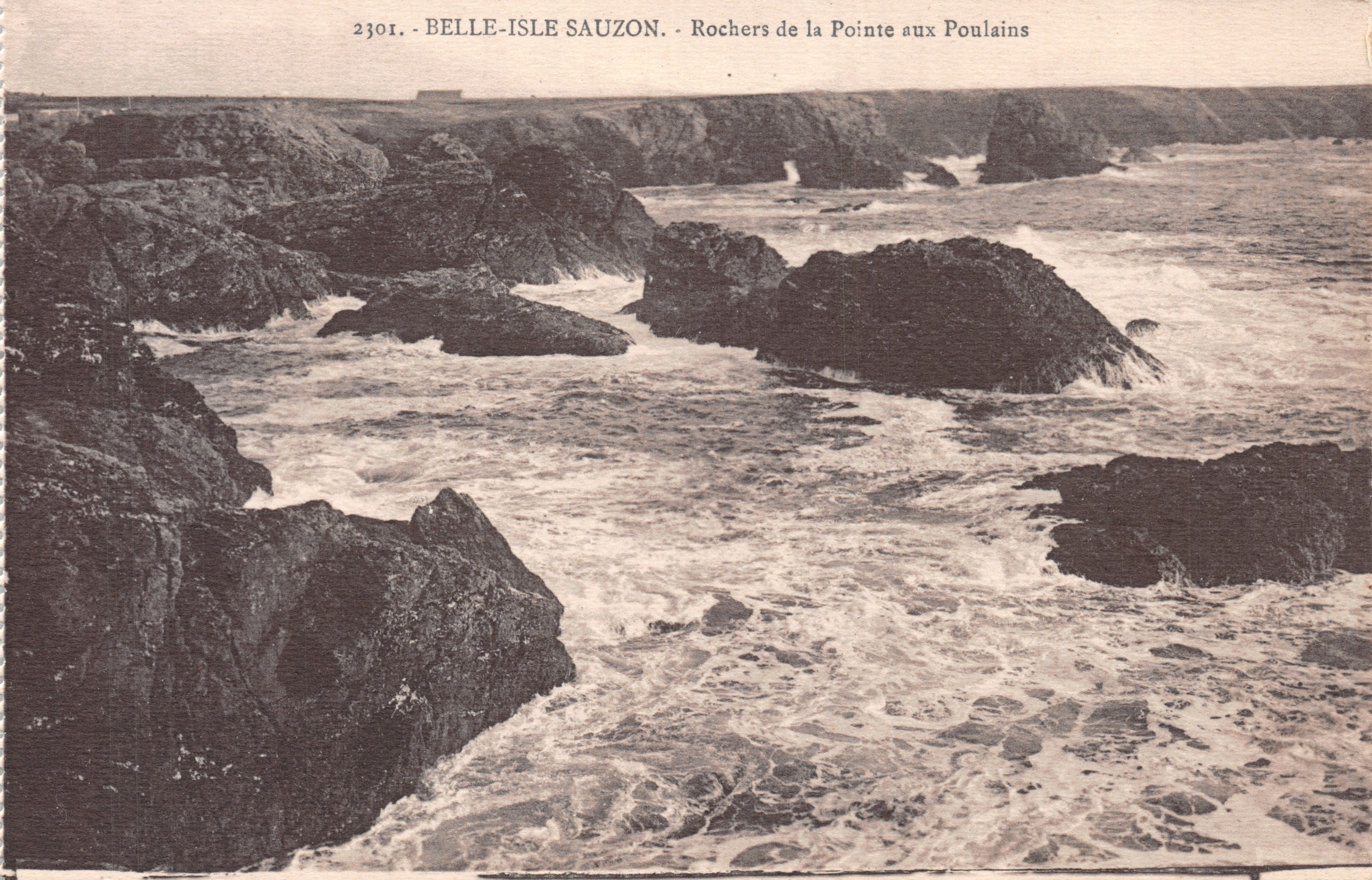 Belle-Isle-sur-Saône - Rocas de la Pointe aux Poulains — editor Laurent-Nel, Rennes, n.º 2301