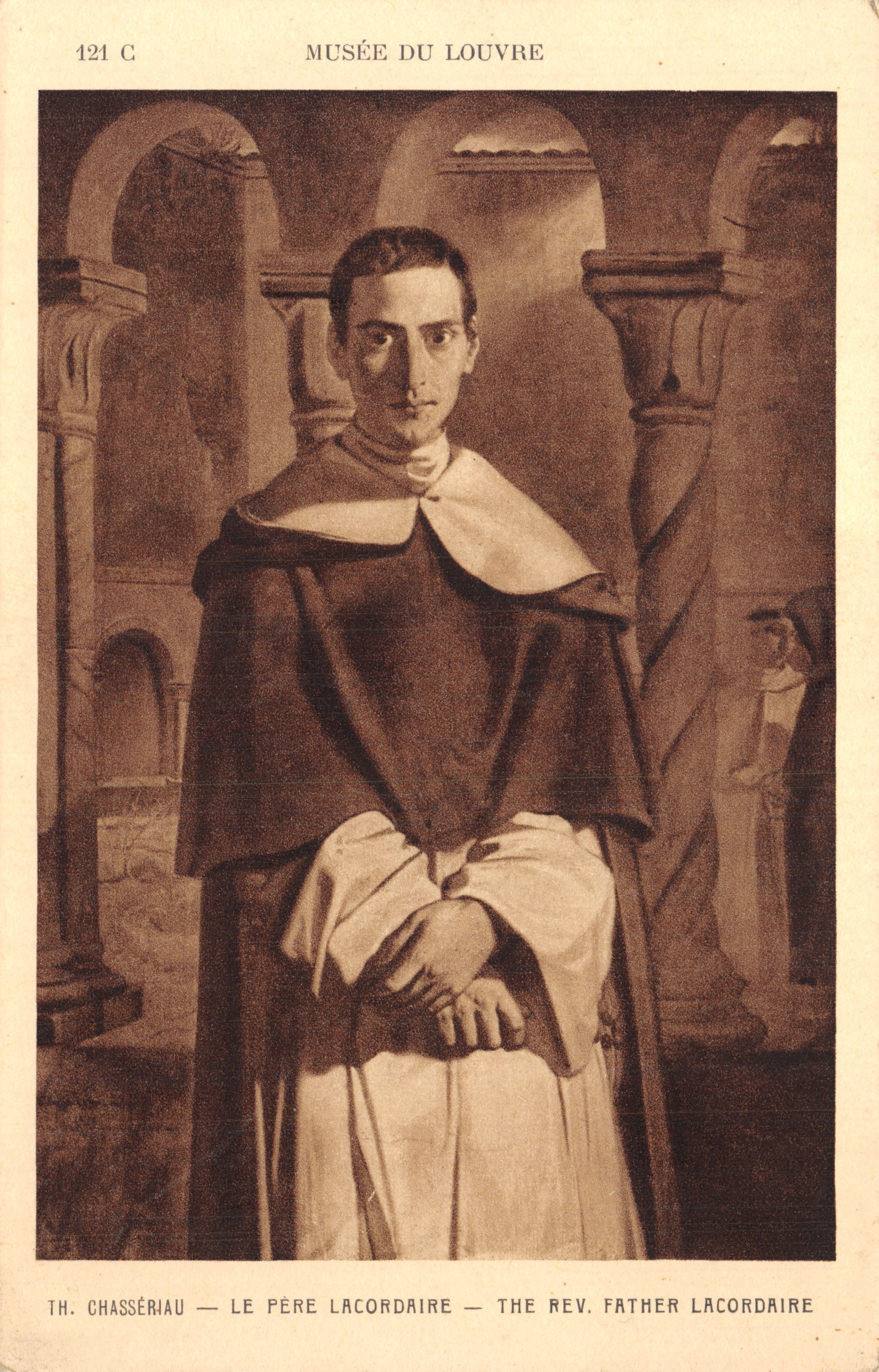 Le Père Lacordaire — Musée du Louvre — Th. Chassériau — n° 121 C