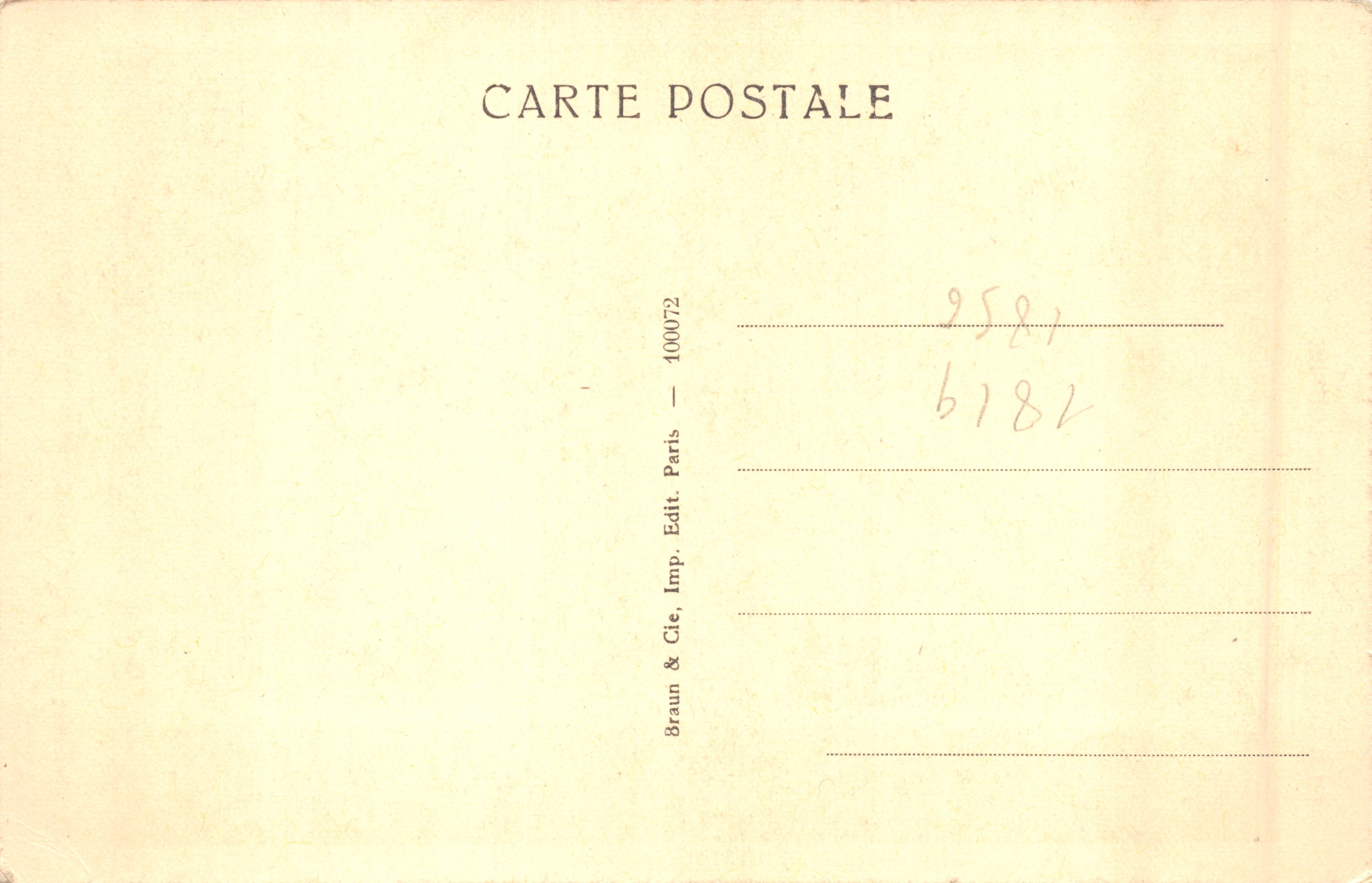 Le Père Lacordaire — Musée du Louvre — Th. Chassériau — n° 121 C — Verso