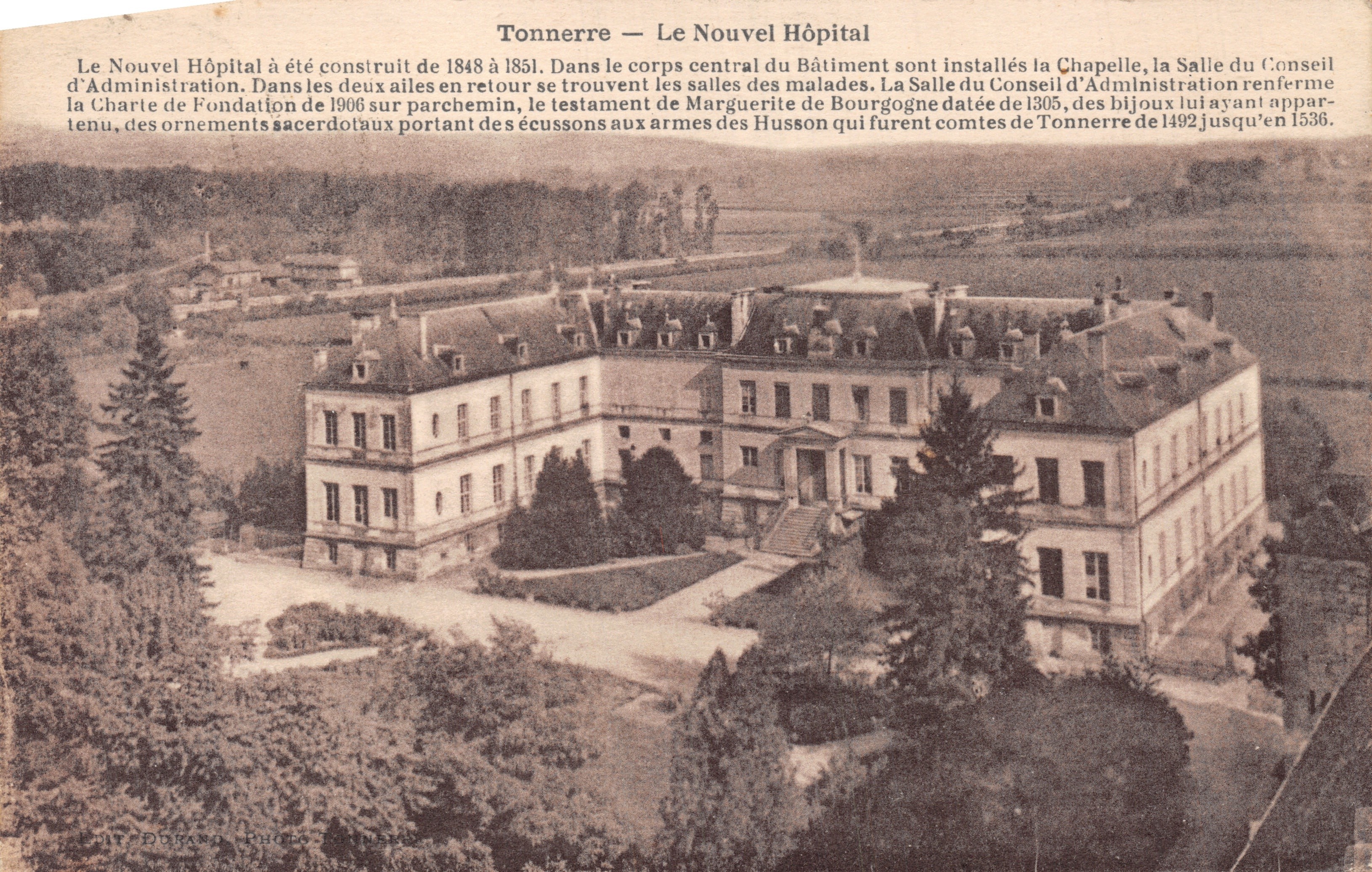 Tonnerre — L'Ospedale Nuovo — Stampa effettuata sulla carta da LIT DOURAND PHOTOS