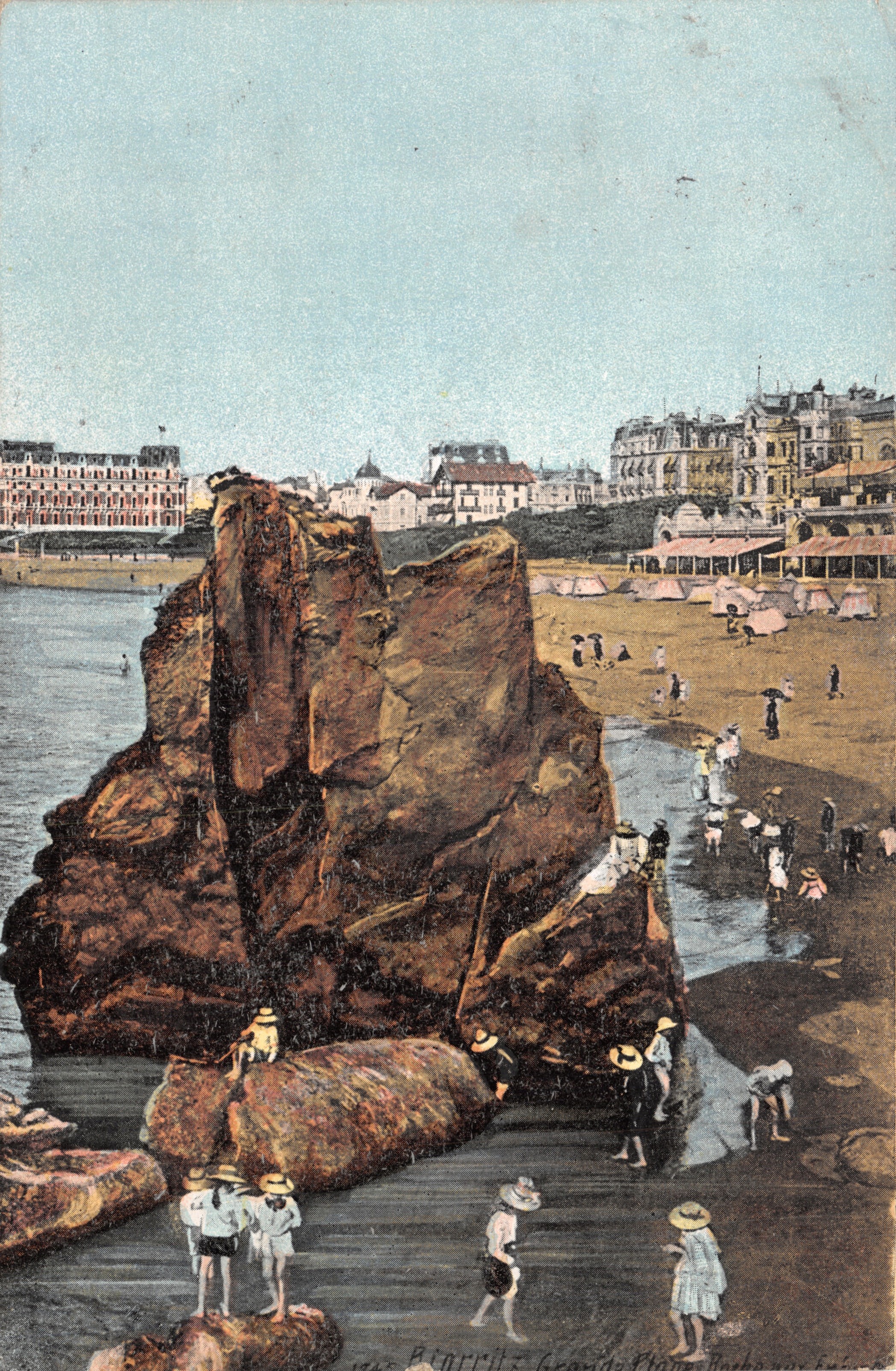 Biarritz - Bãi biển lớn - Những tảng đá - Nhà xuất bản: L. V. & Cie - Paris