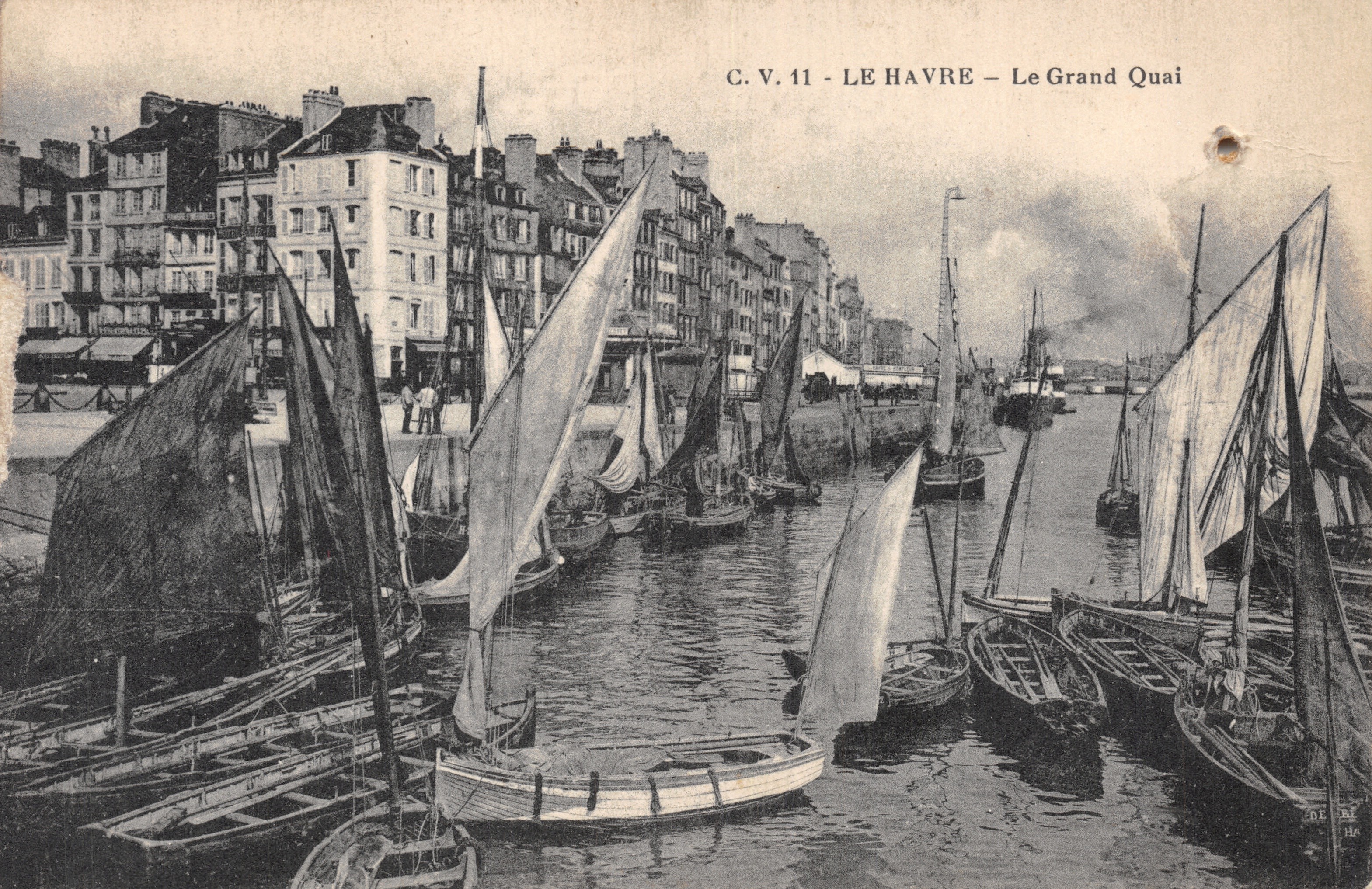 Le Havre — Het Grote Kade — C.V. 11, uitgever drukker niet geïdentificeerd