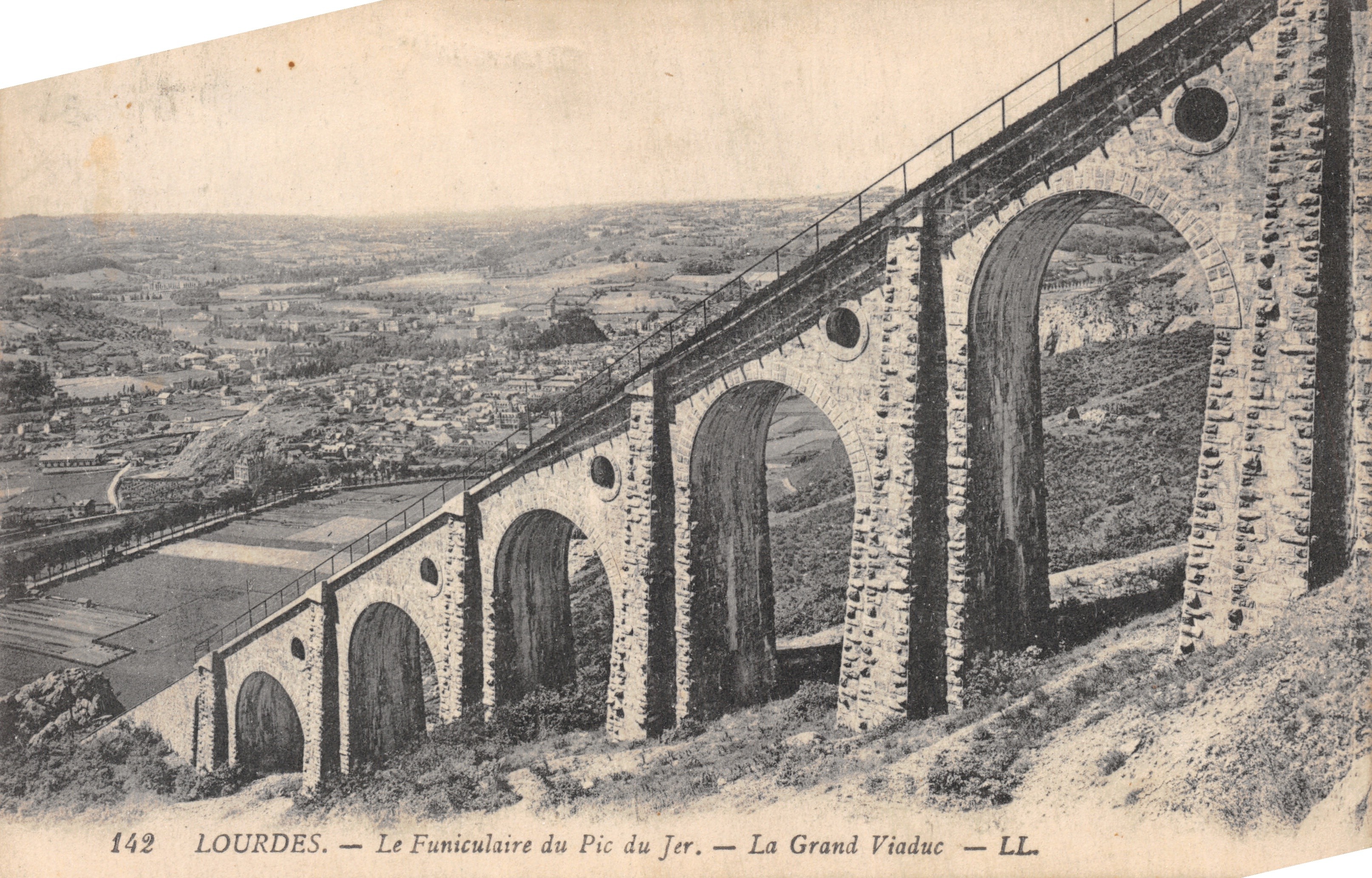 Lourdes — Pic du Jer Tüneli — Büyük Viyadük — LL. — n° 142