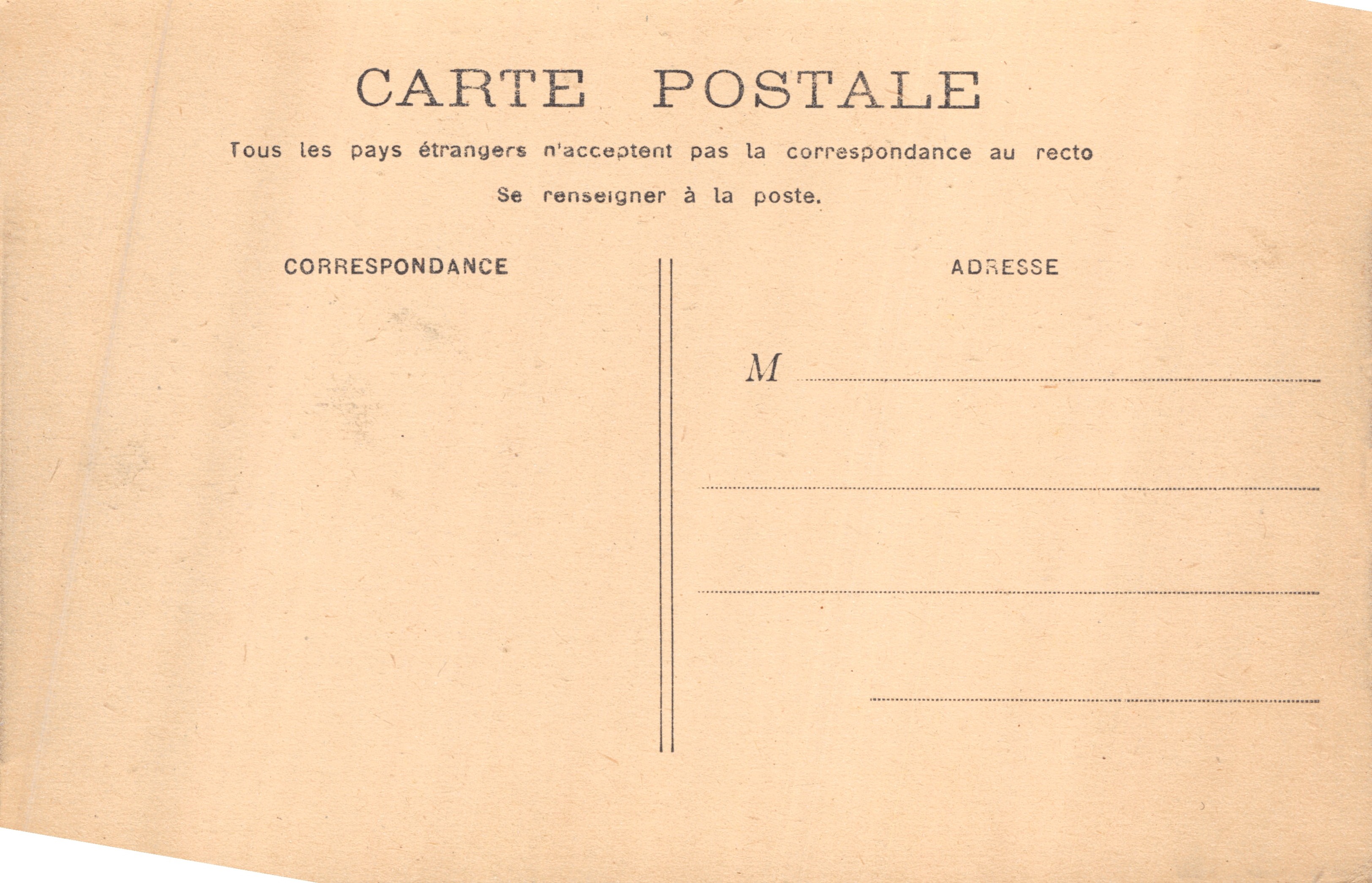 Bordeaux — Cours de l'Intendance — editore non identificato, n. 8 — Verso