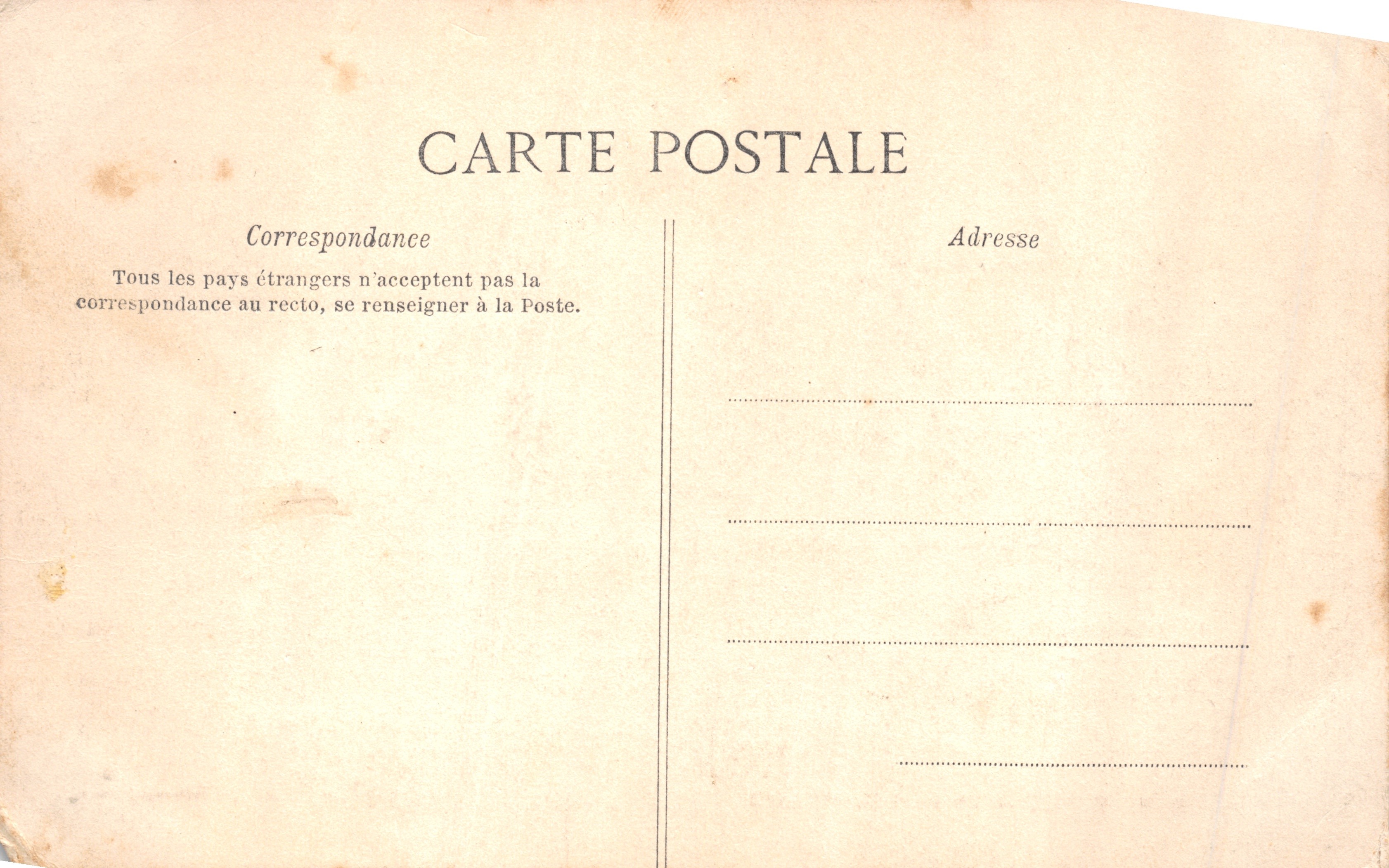 Givet — Het Fort Charlemont — uitgever Suzaine-Pierson, Sedan, n° 306 — Achterkant
