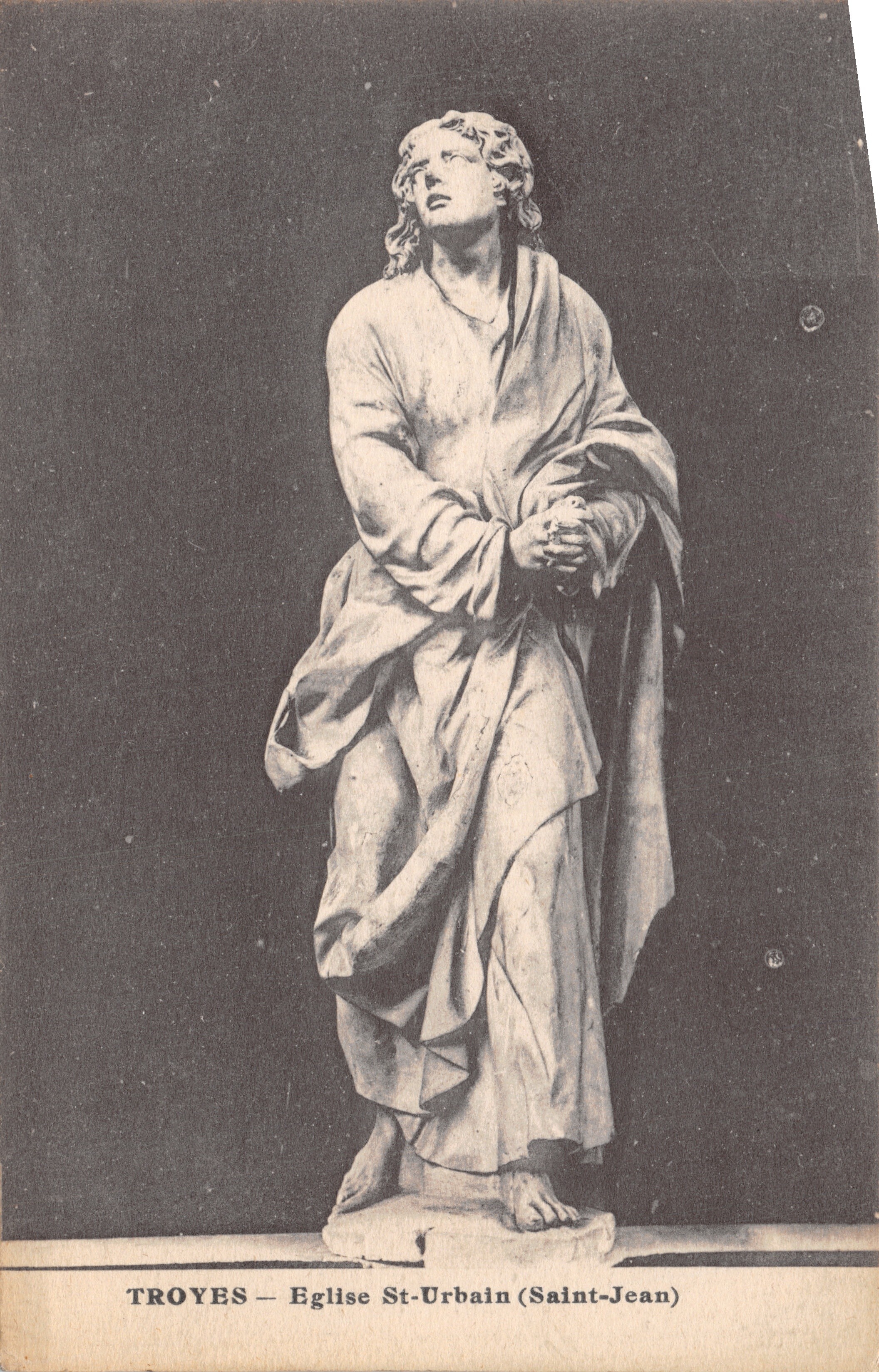 Troyes — Statue de saint Jean dans l'église Saint-Urbain