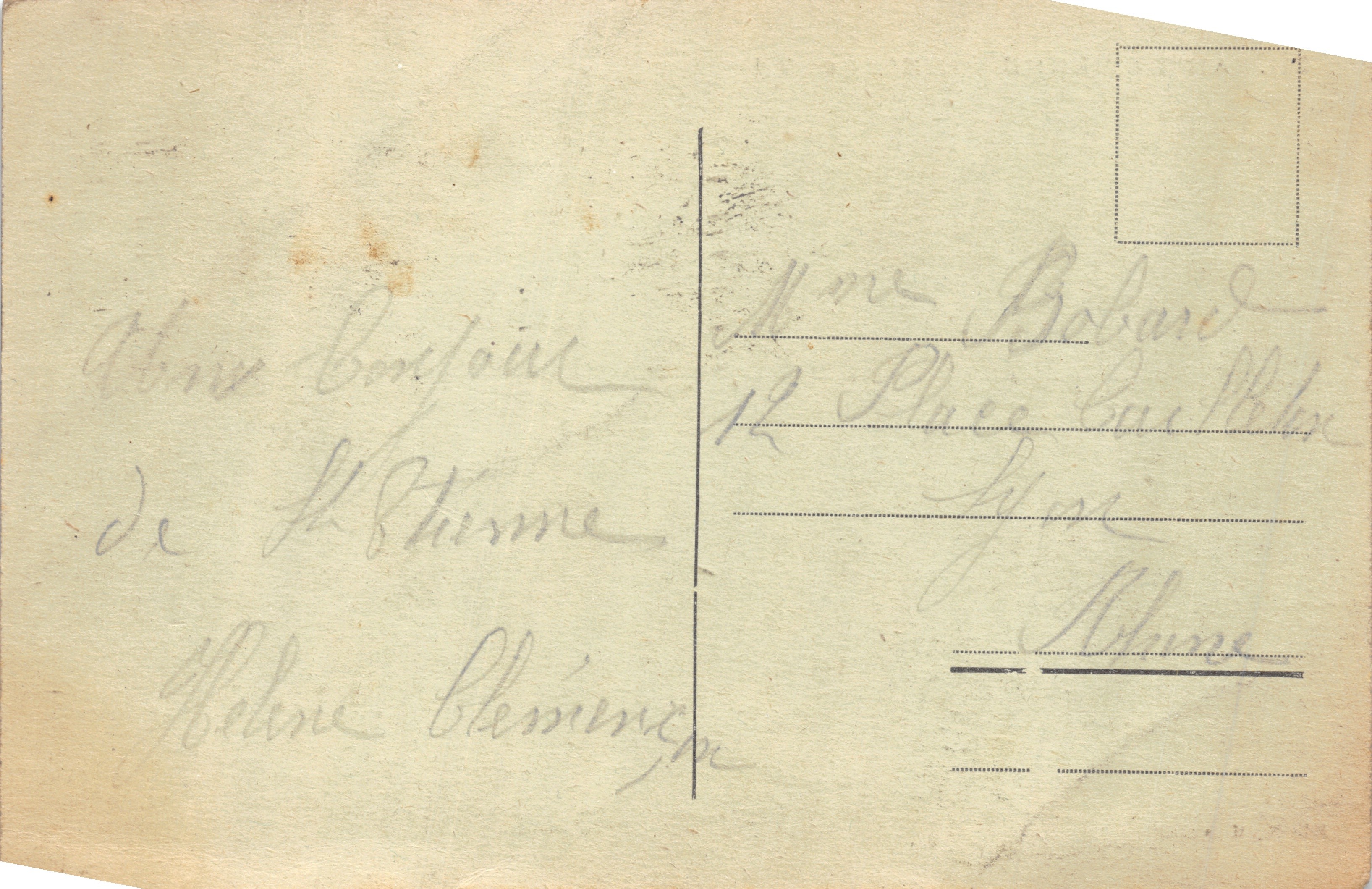 Saint-Étienne — L'Hôtel de Ville — Éditeur M. M. n° 211 — Reverso