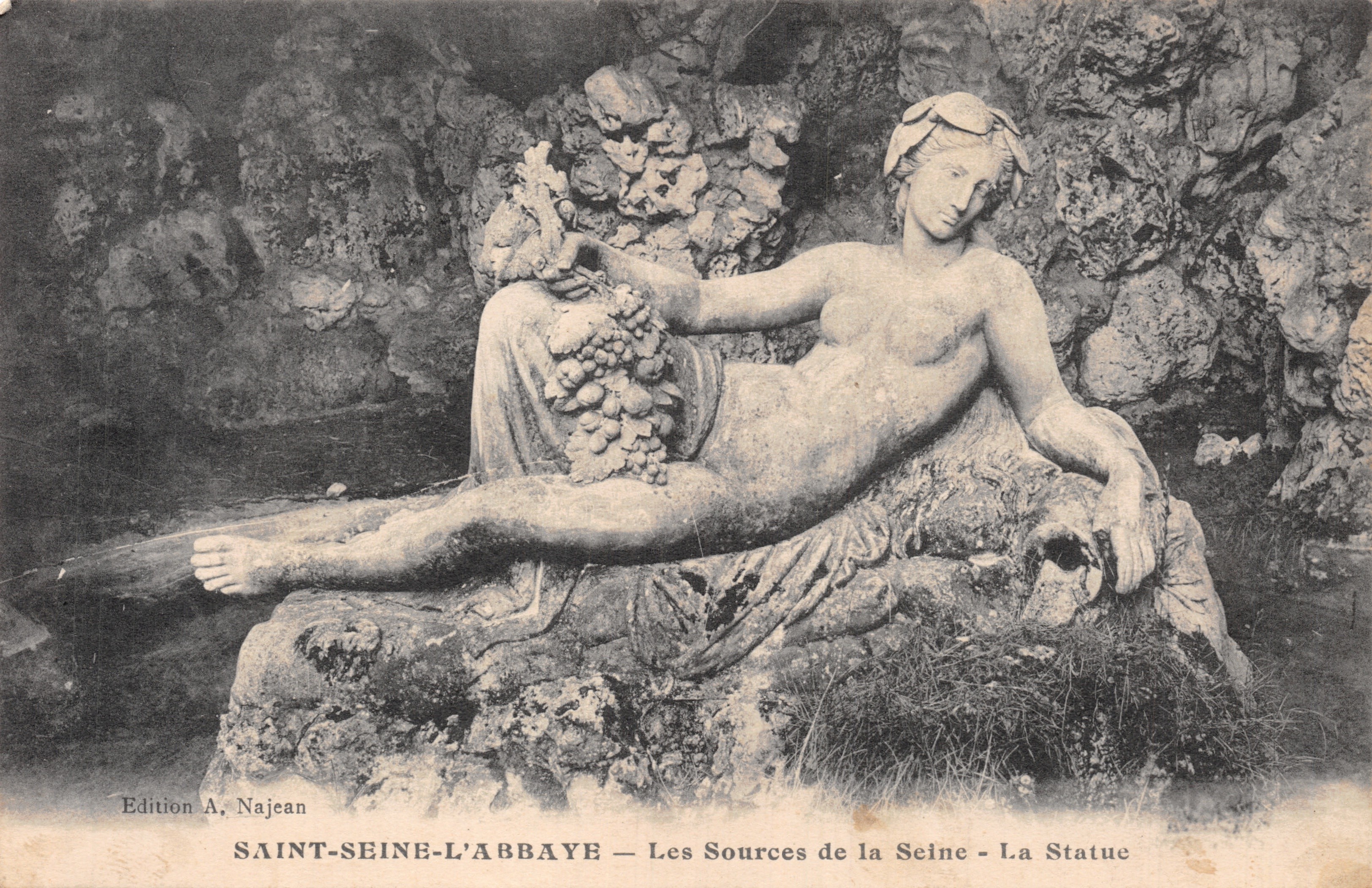 Saint-Seine-l'Abbaye — De Bronnen van de Seine — De Statue — Editie A, Najean