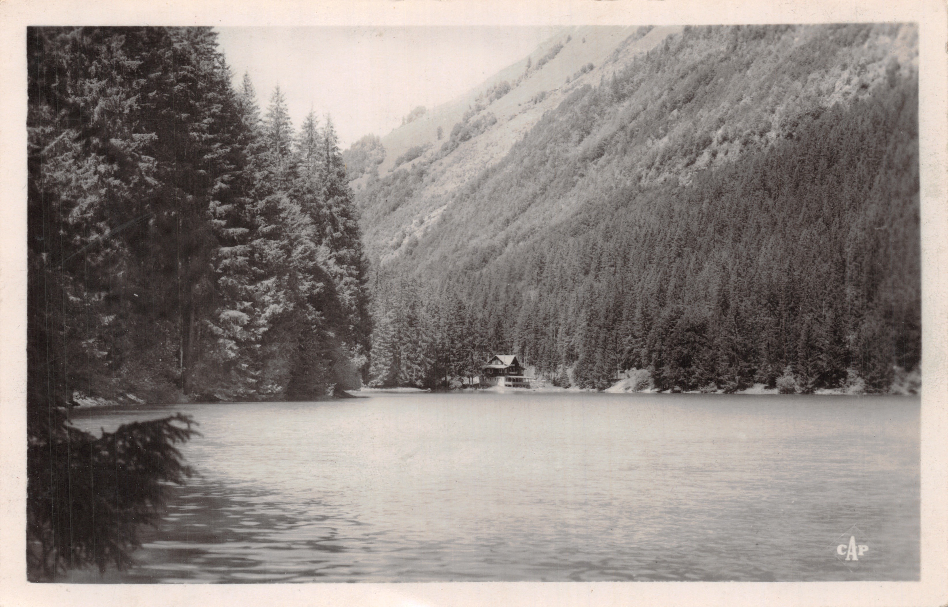 Lac de Montfaucon — vue du lac entouré de forêts — éditeur CAP