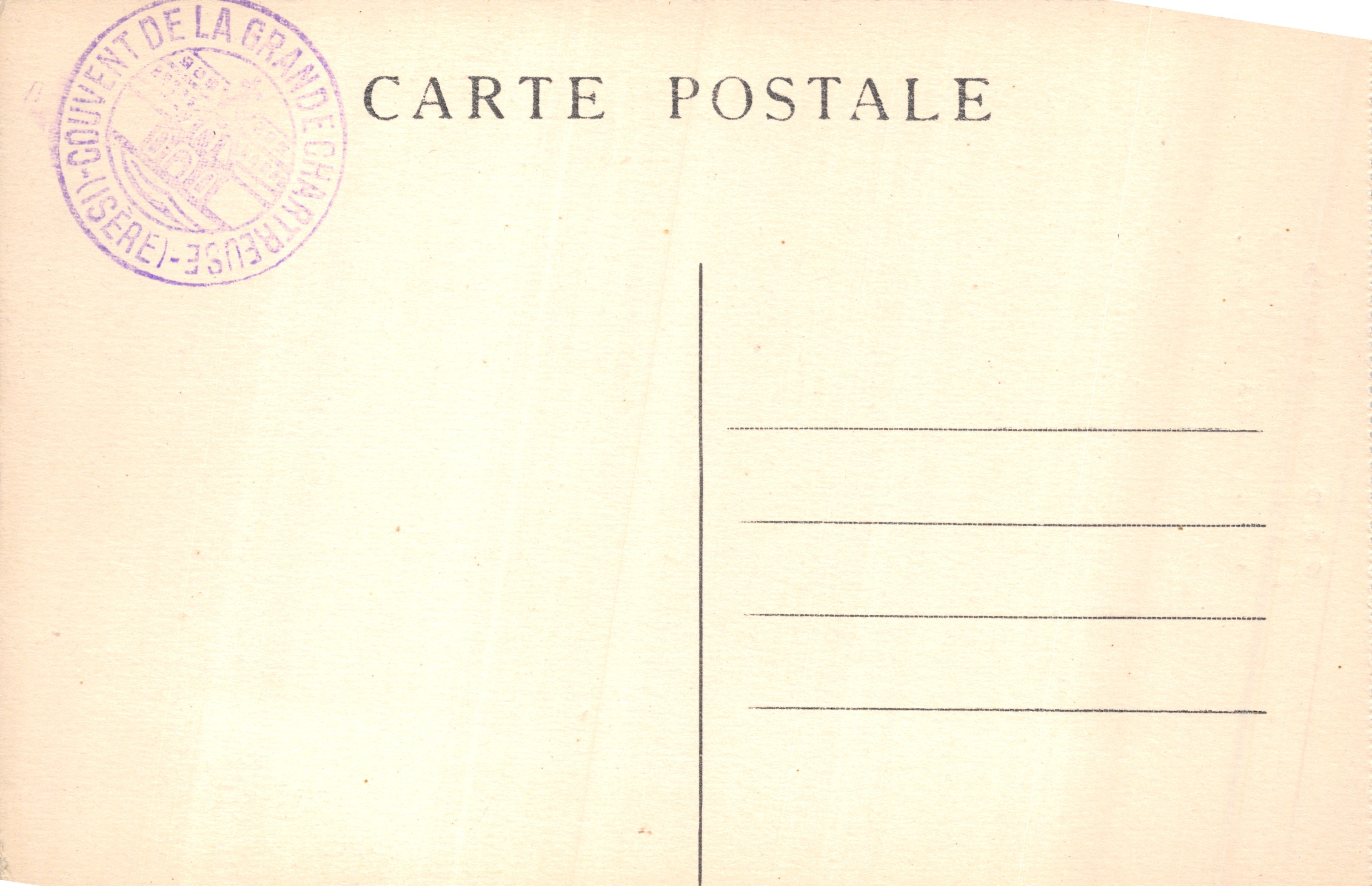 Entrée du Désert — Route de la Grande-Charteuse — E.H. — n°215 — Reverso