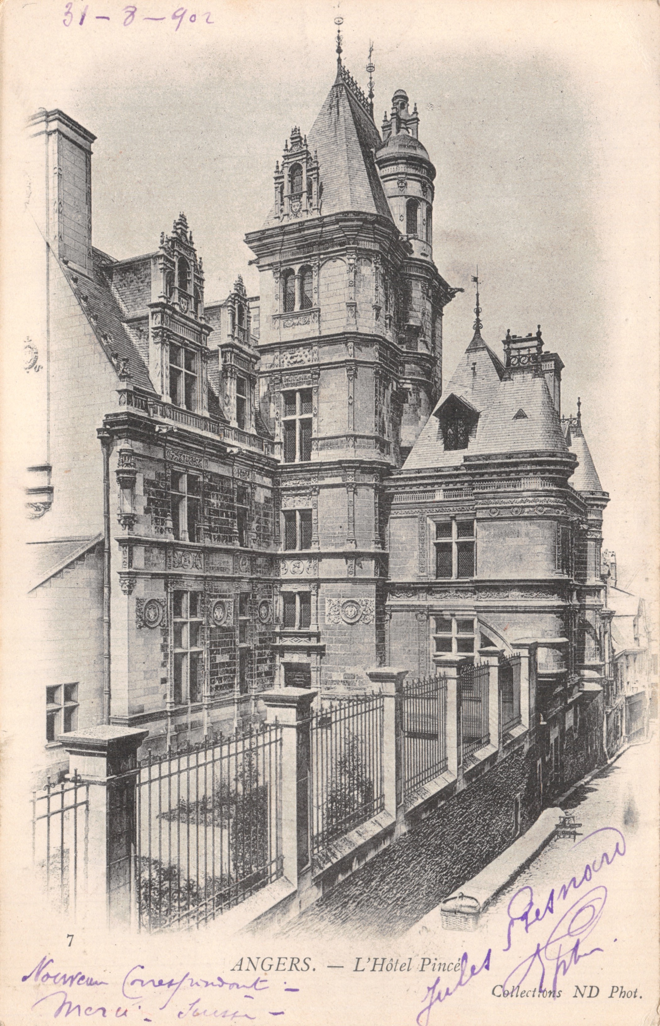 Angers — L'Hôtel Pinçot — Jules Pernard Phot