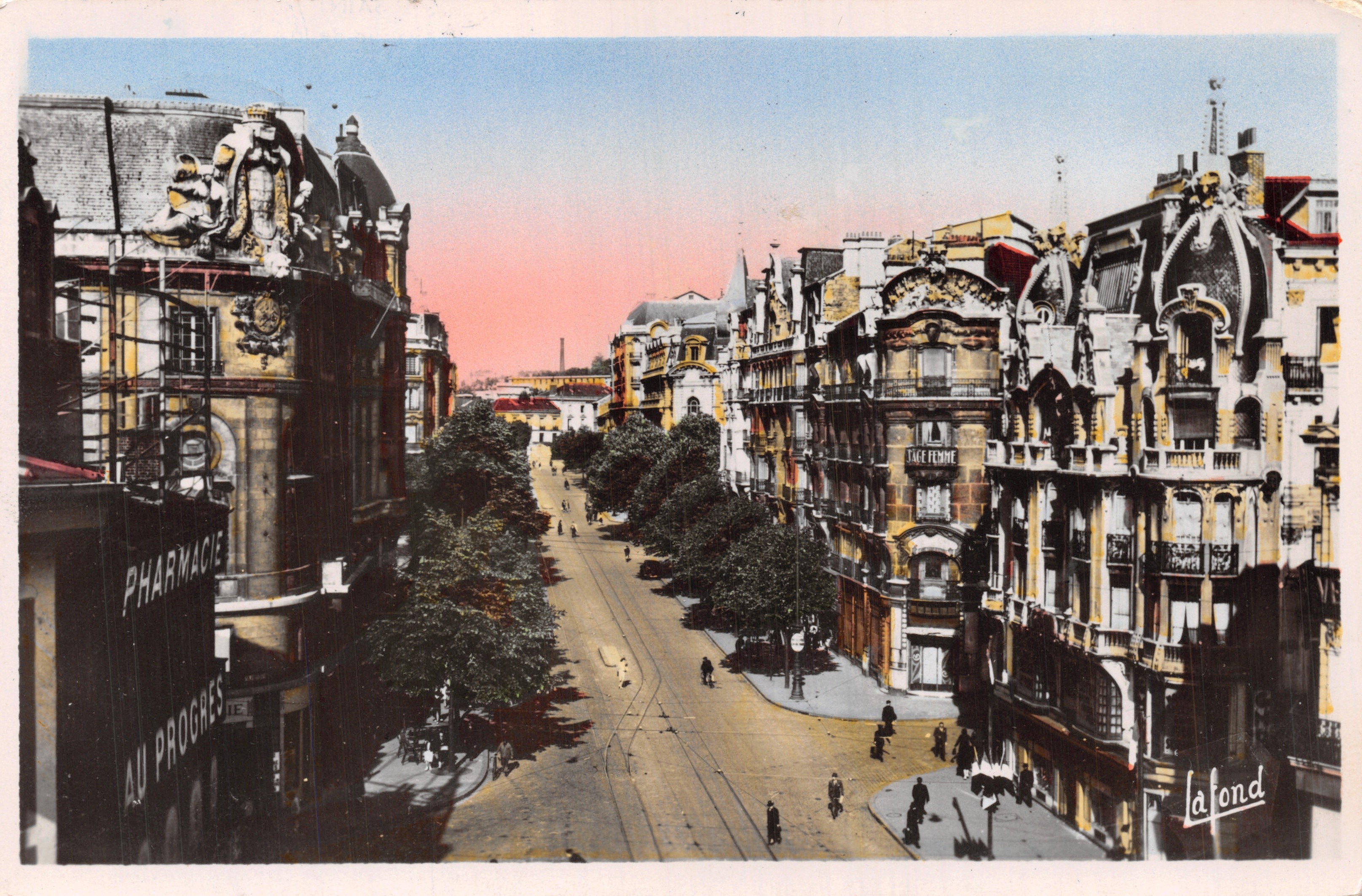 Saint-Étienne — Avenue de la Libération — wydawca J. Lafond