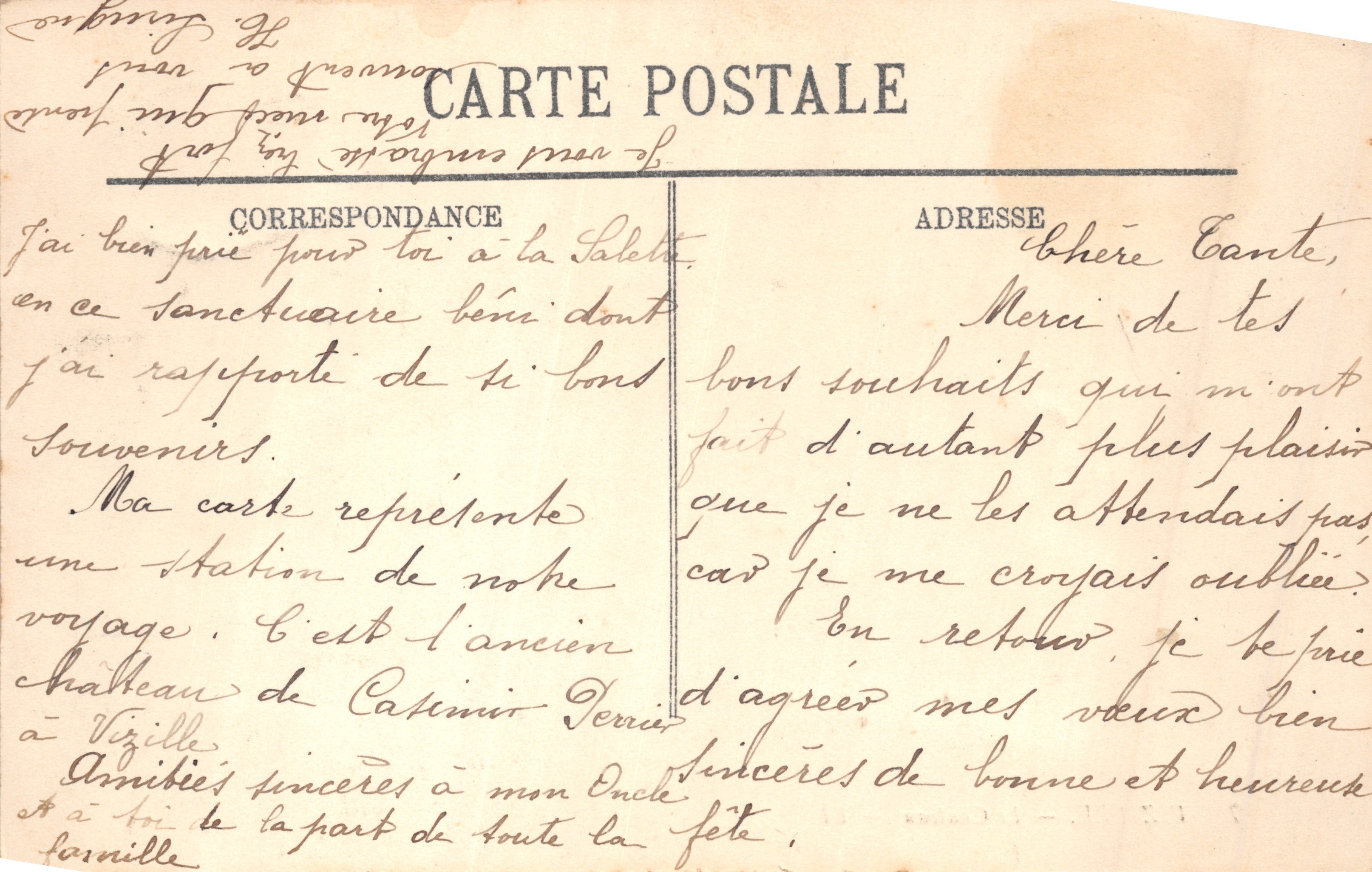 Vizille — Il Castello — LL. Editore LL. N. 7 — Verso