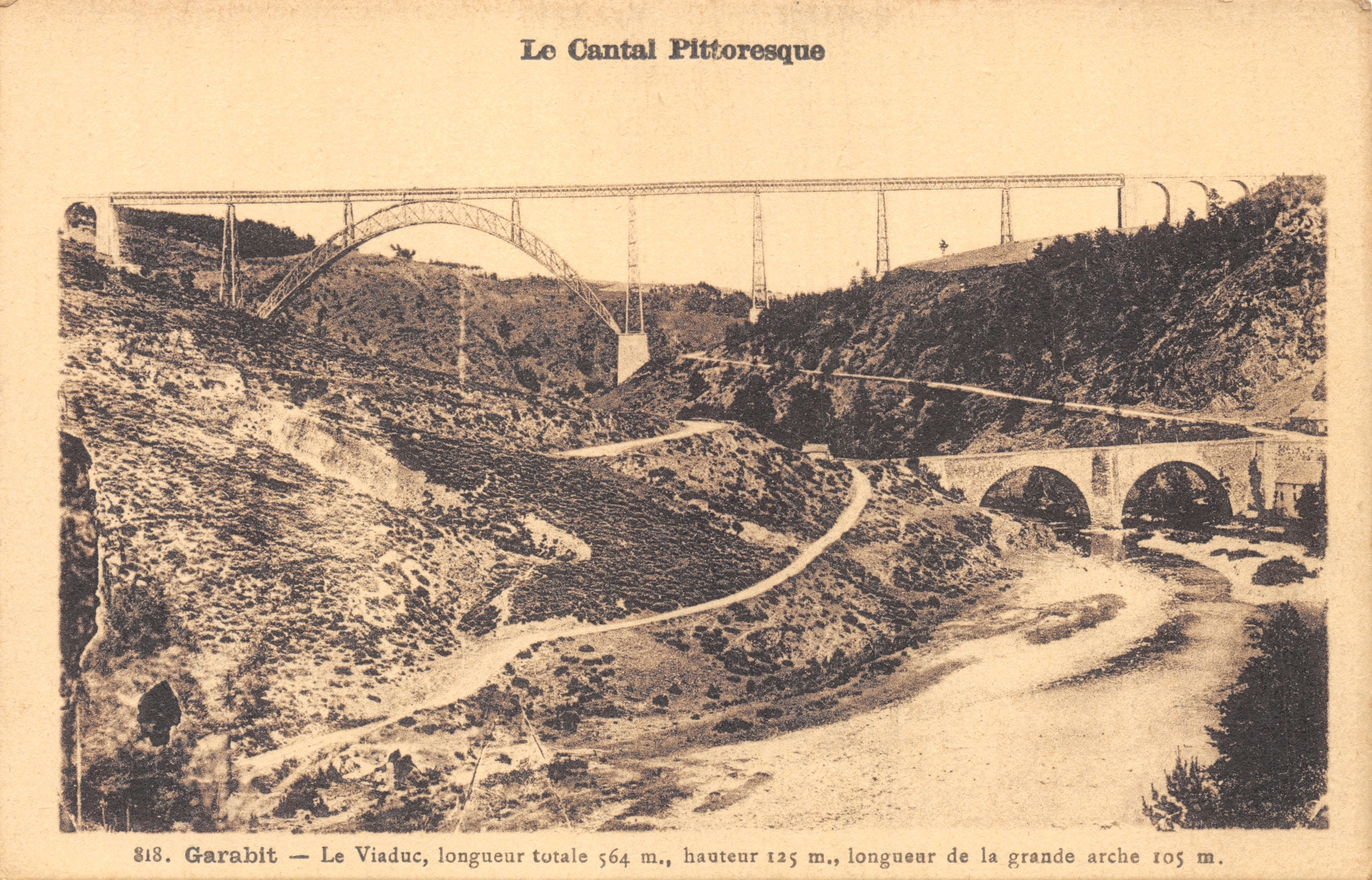El Cantal pintoresco — Viaducto de Garabit — Editor: Éditions Malroux-Laborie - Aurilliac
