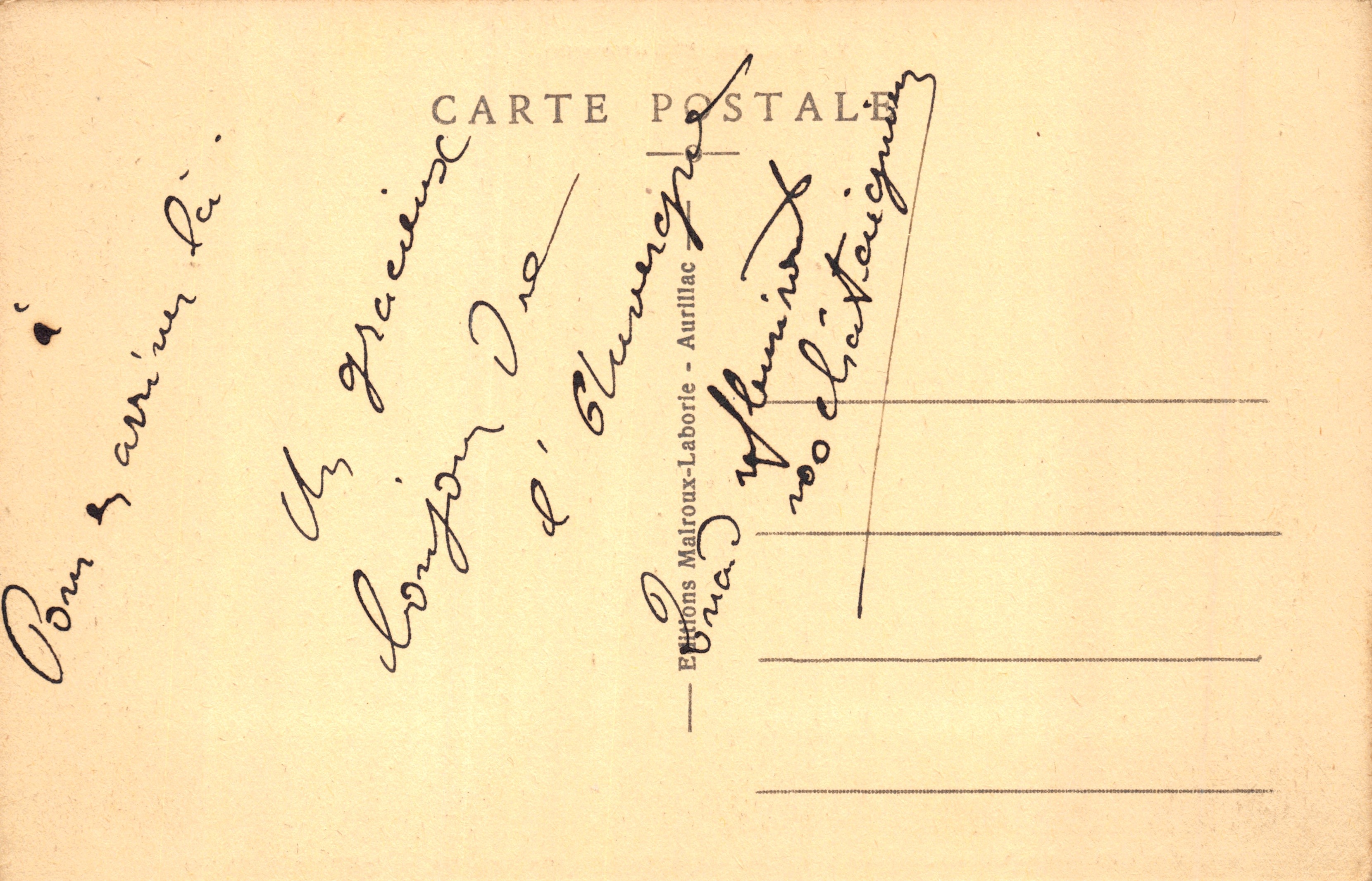 El Cantal pintoresco — Viaducto de Garabit — Editor: Éditions Malroux-Laborie - Aurilliac — Reverso
