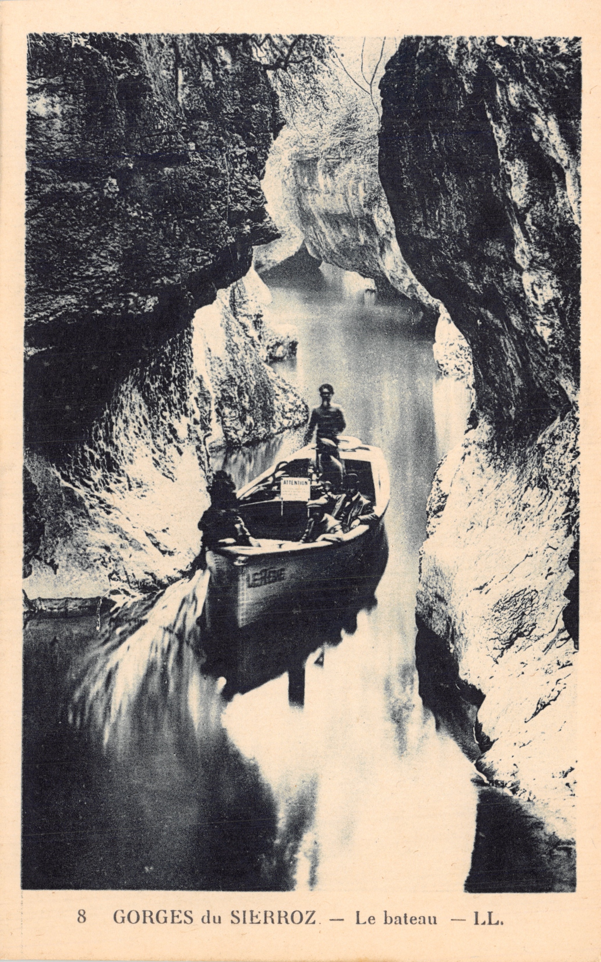 Gorges du Sierroz — Le bateau — L.L. — Éditeur : L.L