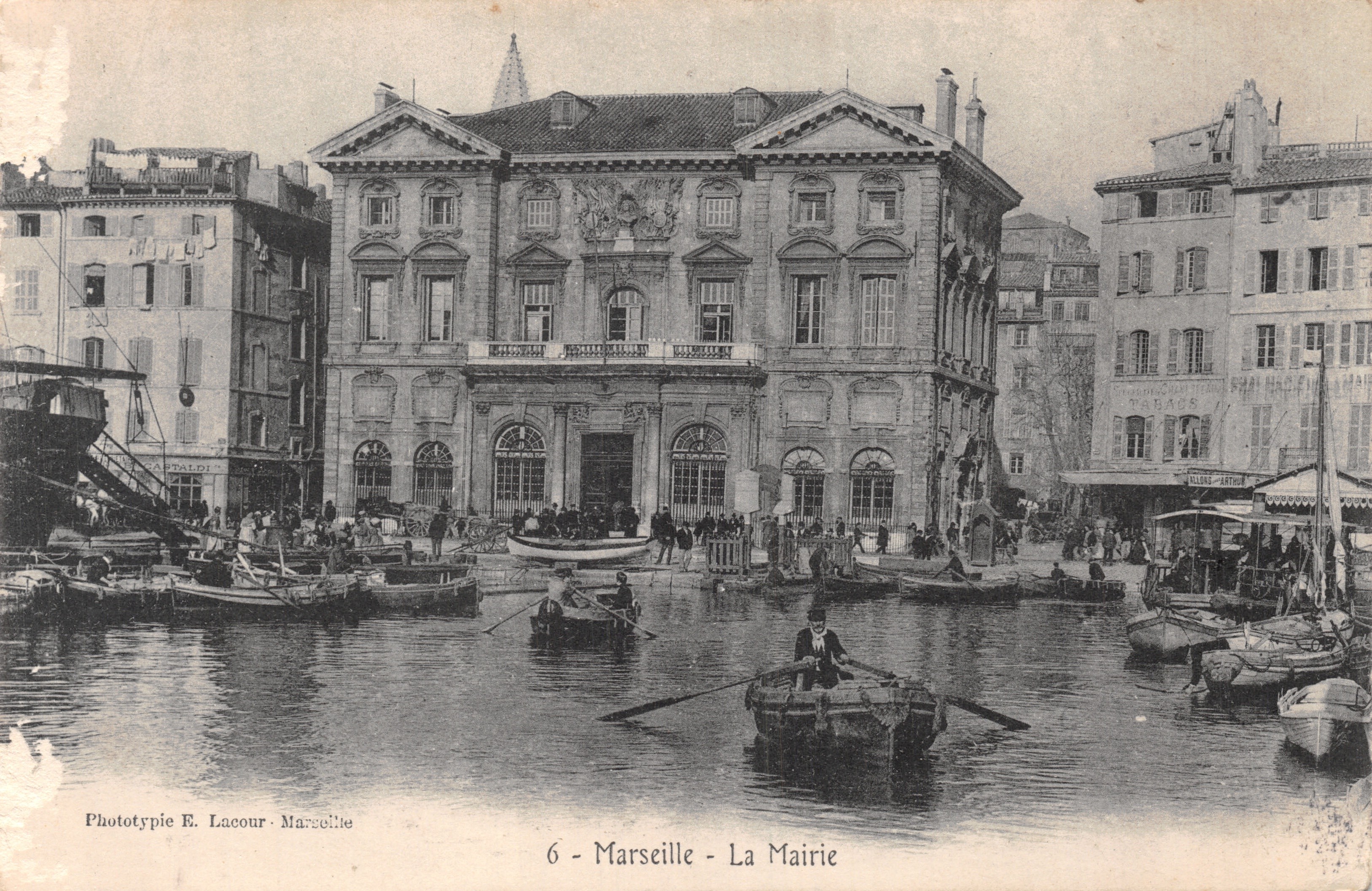 Marseille - Il Municipio — editore Phototypie E. Lacour, n. 6