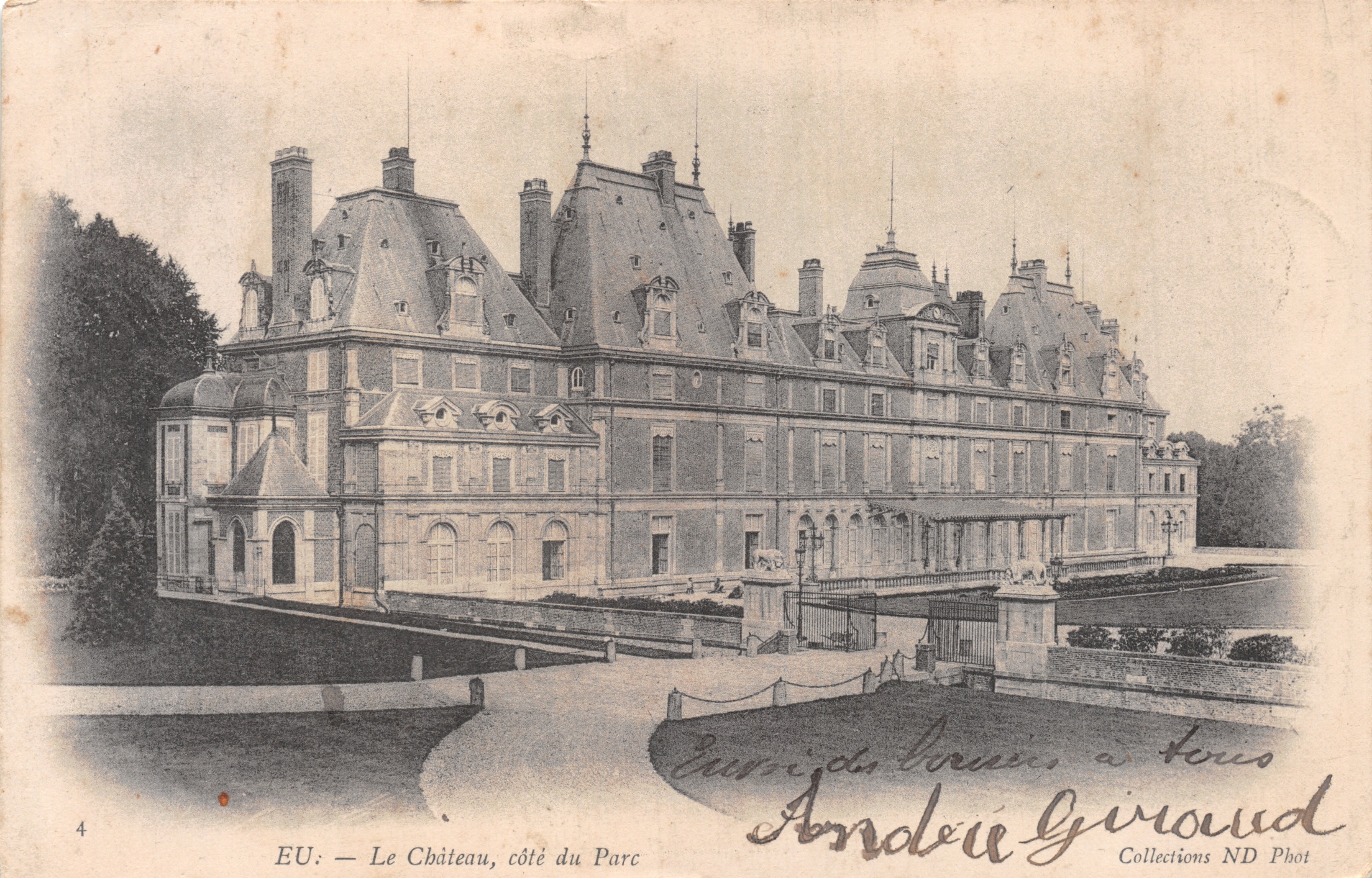 EU — Le Château, côté du Parc — Éditeur: Collections ND Phot, n°4