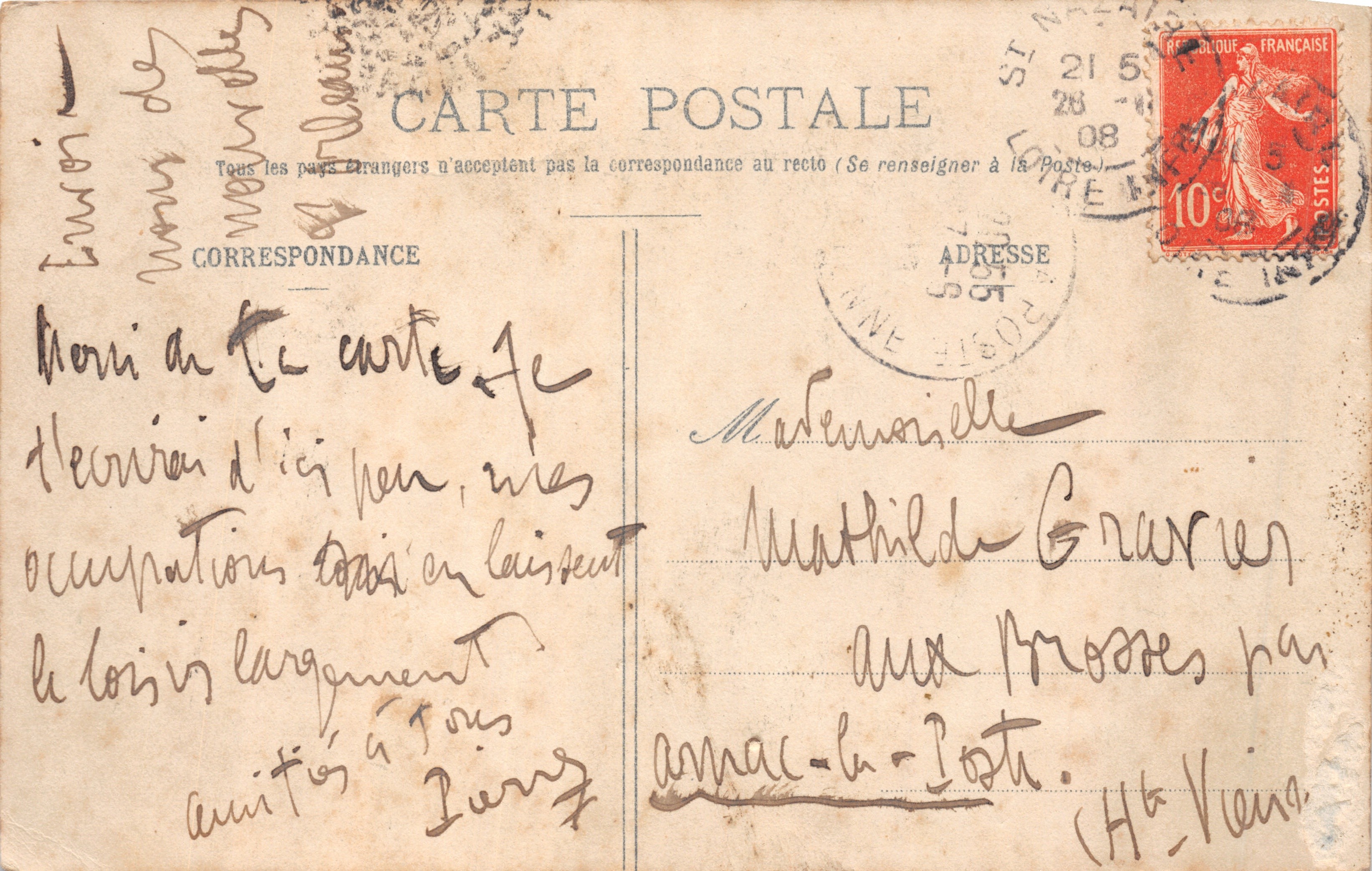 St NAZAIRE - Vista general del puerto, tomada desde la nueva entrada — editor Delavesu, n.º 191 bis — Reverso