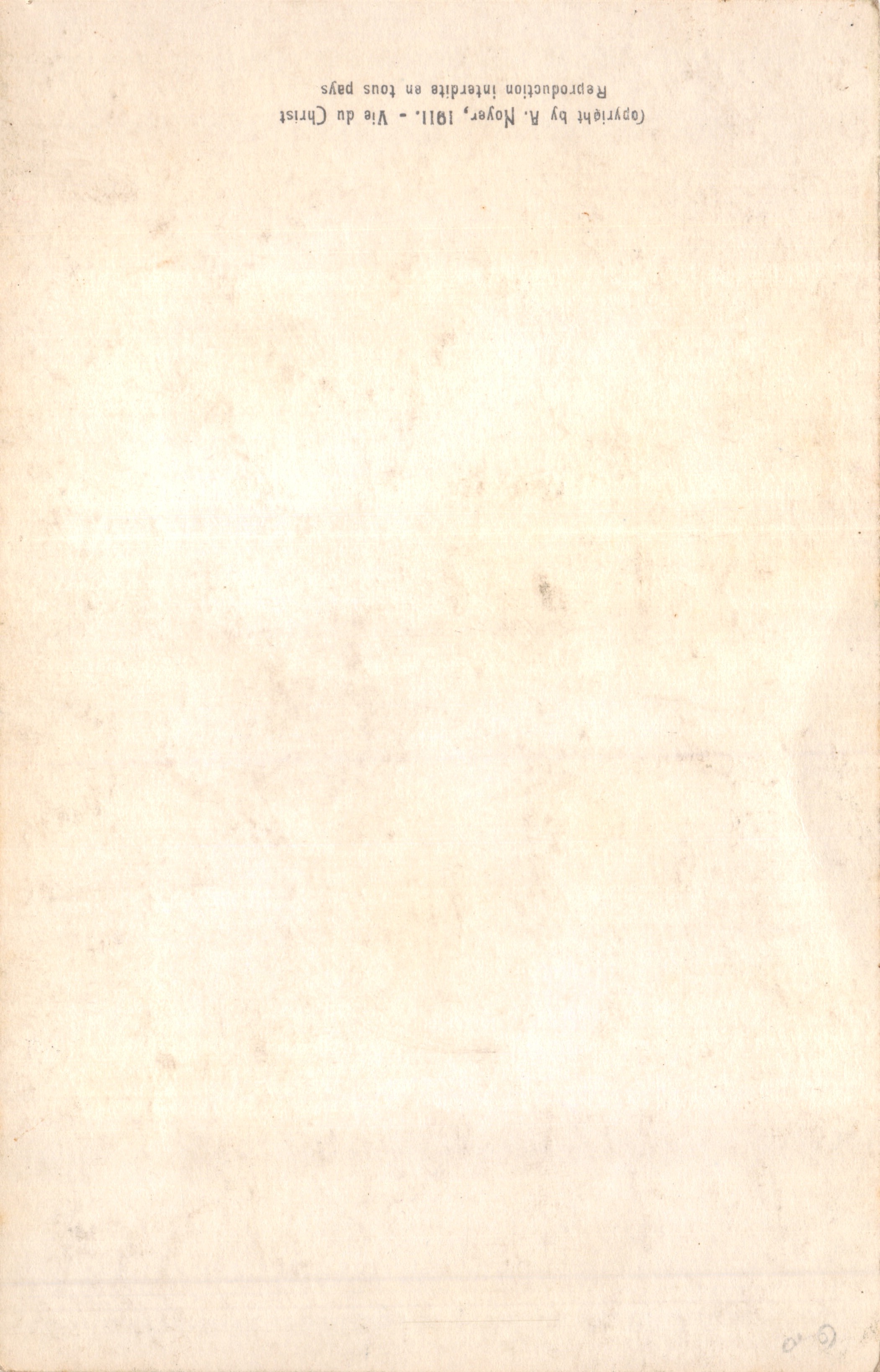 Le paralytique de Béthesda — scène religieuse — éditeur A.N. PARIS, n° 37 — Verso