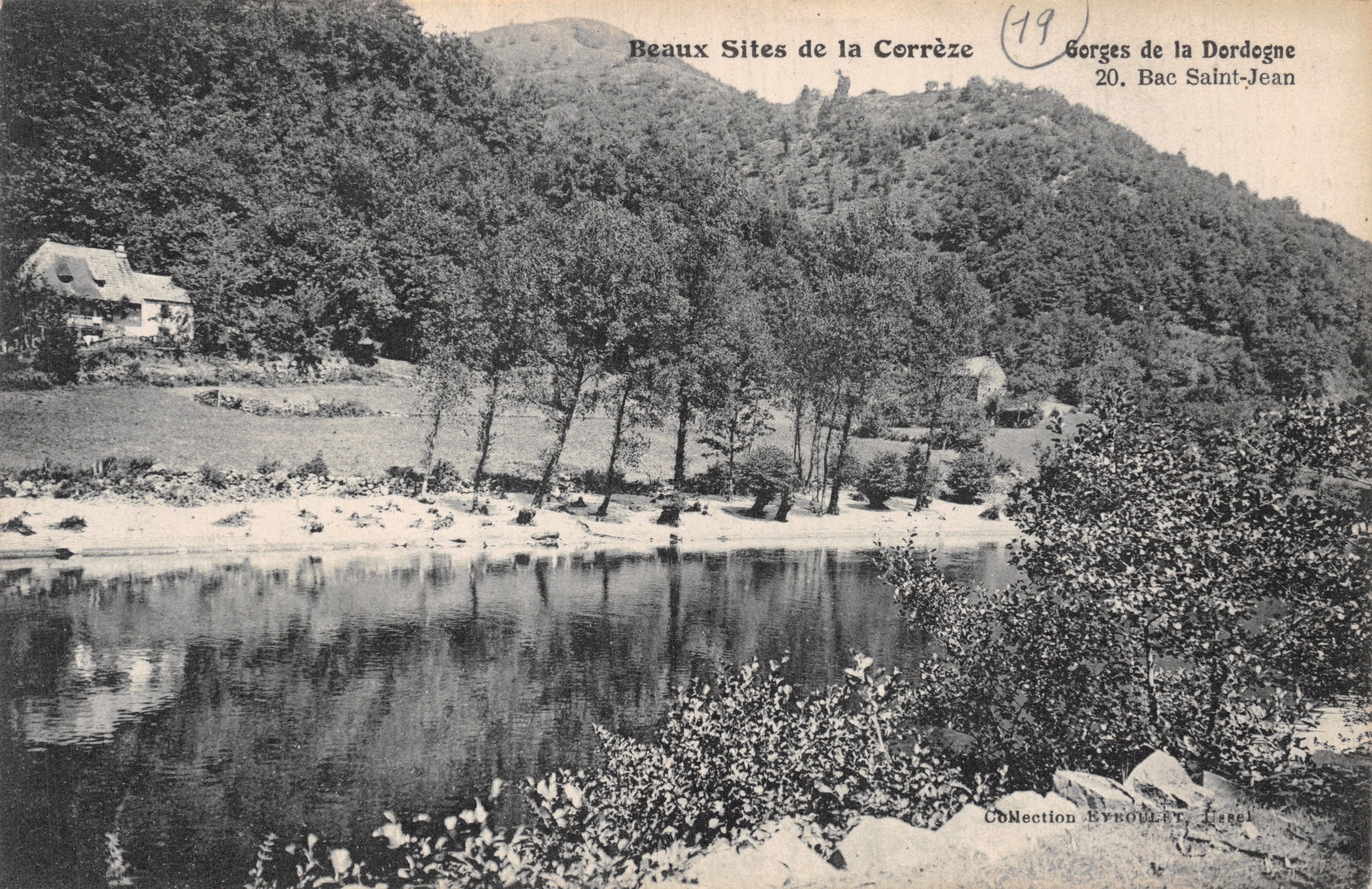 Gole della Dordogne — Bac Saint-Jean — Collezione Eyroullet, Jésel