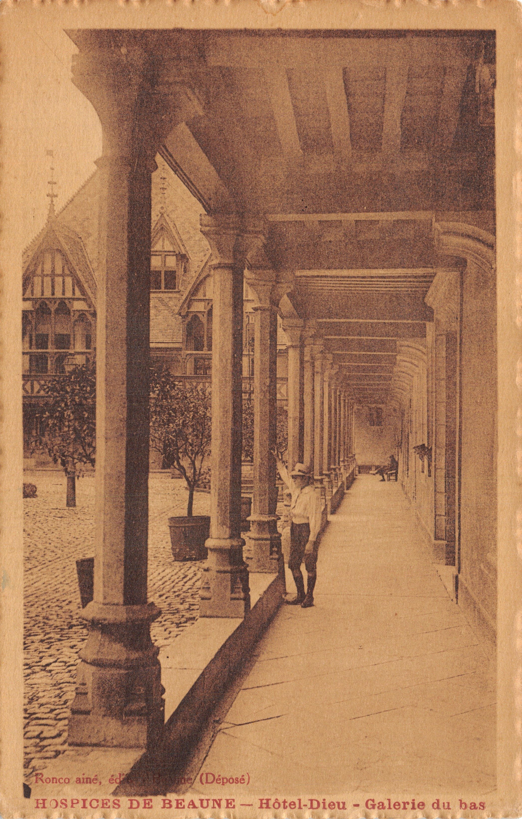 Beaune — Hôpices de Beaune — Hôtel-Dieu — Galerie du bas, éditeur Ronco aîné