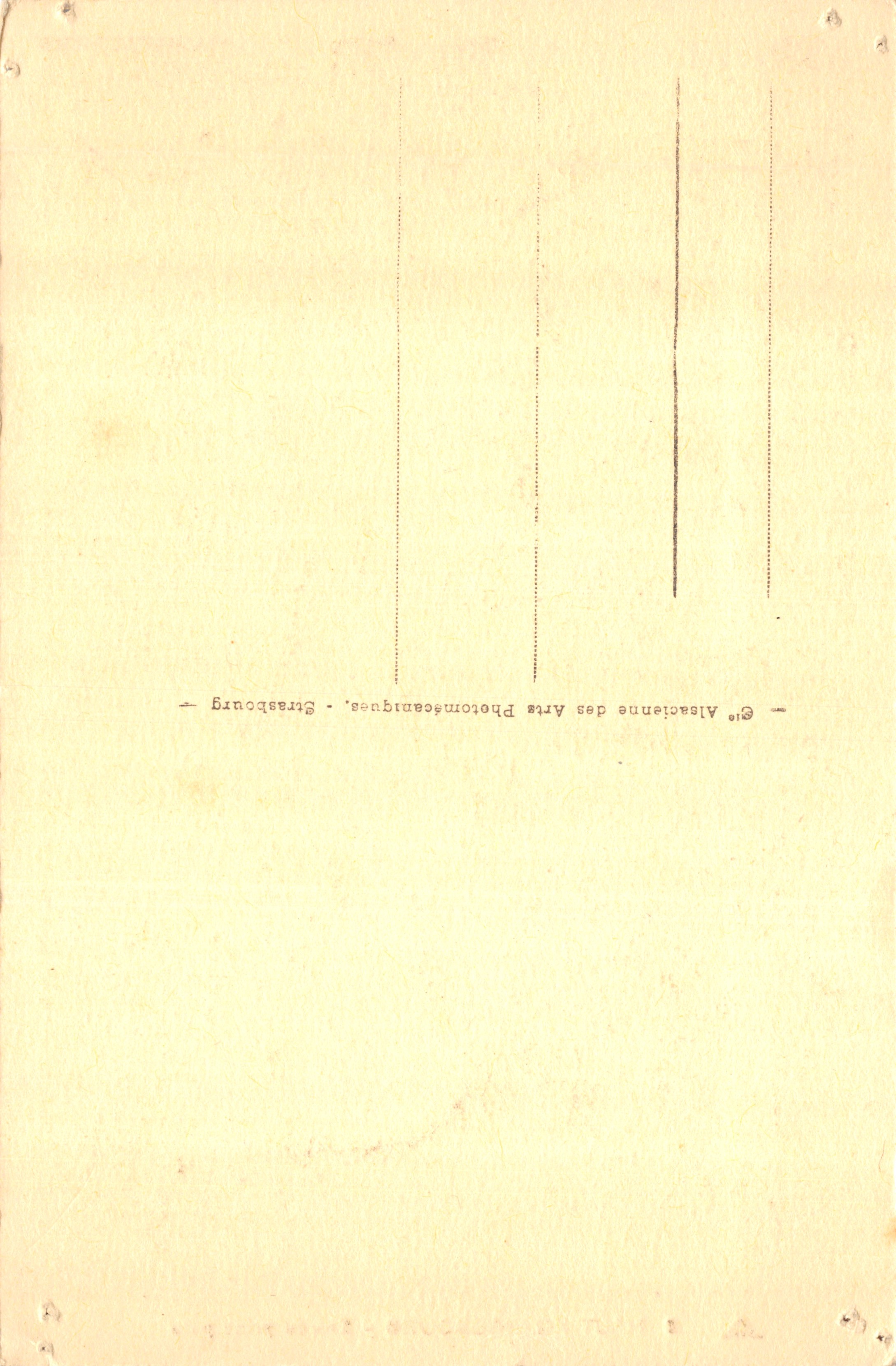 Haut-Kœnigsbourg — Hoofdingang — uitgever: A. Alsacienne des Arts Photographiques, Straatsburg — Achterkant