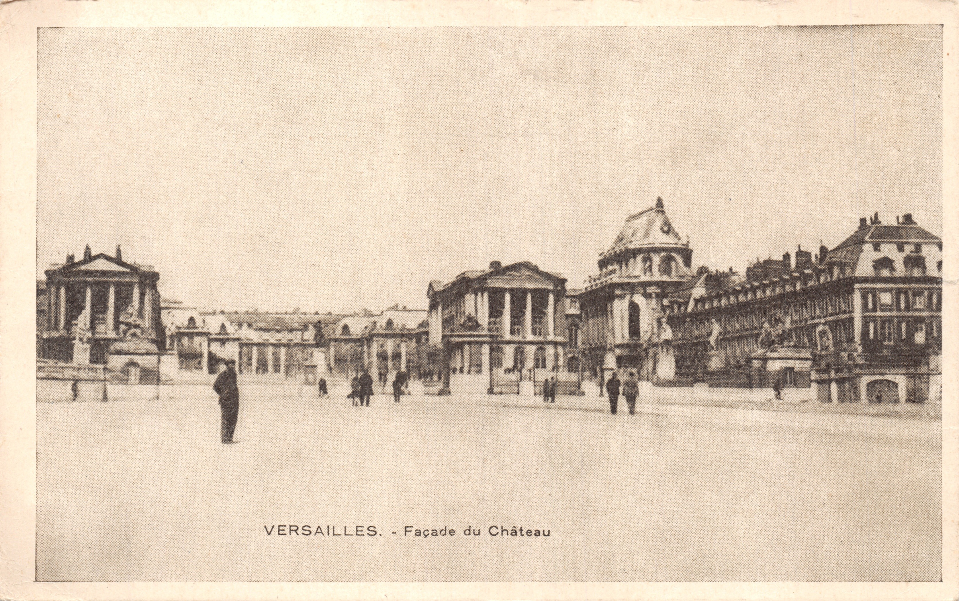 Versailles - Facciata del Palazzo — editore A. COSSÉ, n. 8t