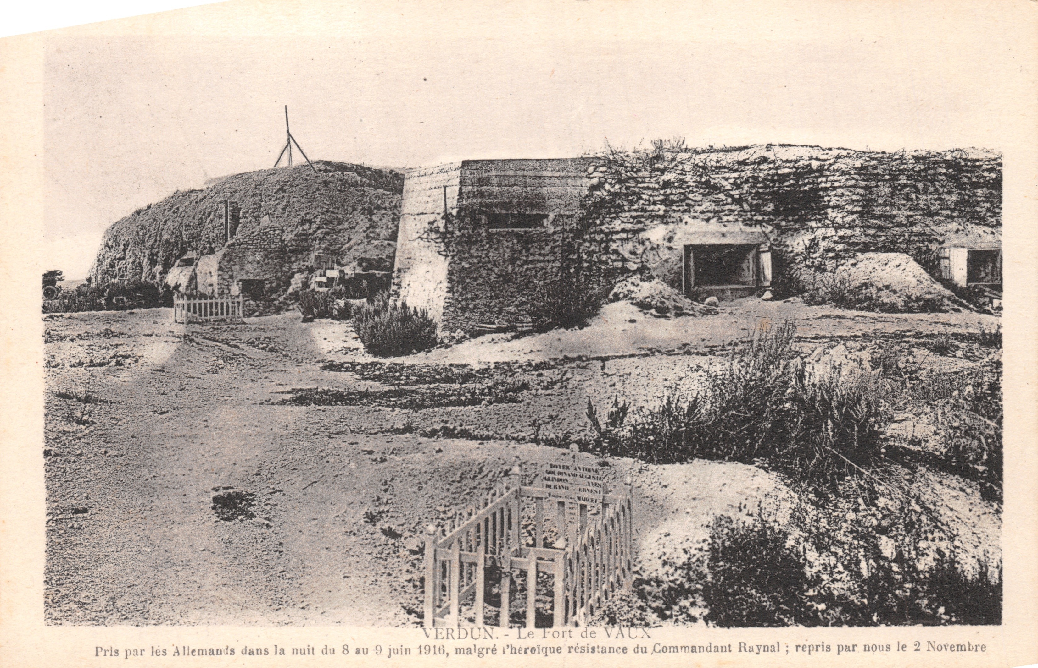 Verdun — Het Fort van Vaux — uitgever Foto M.C. Verdun