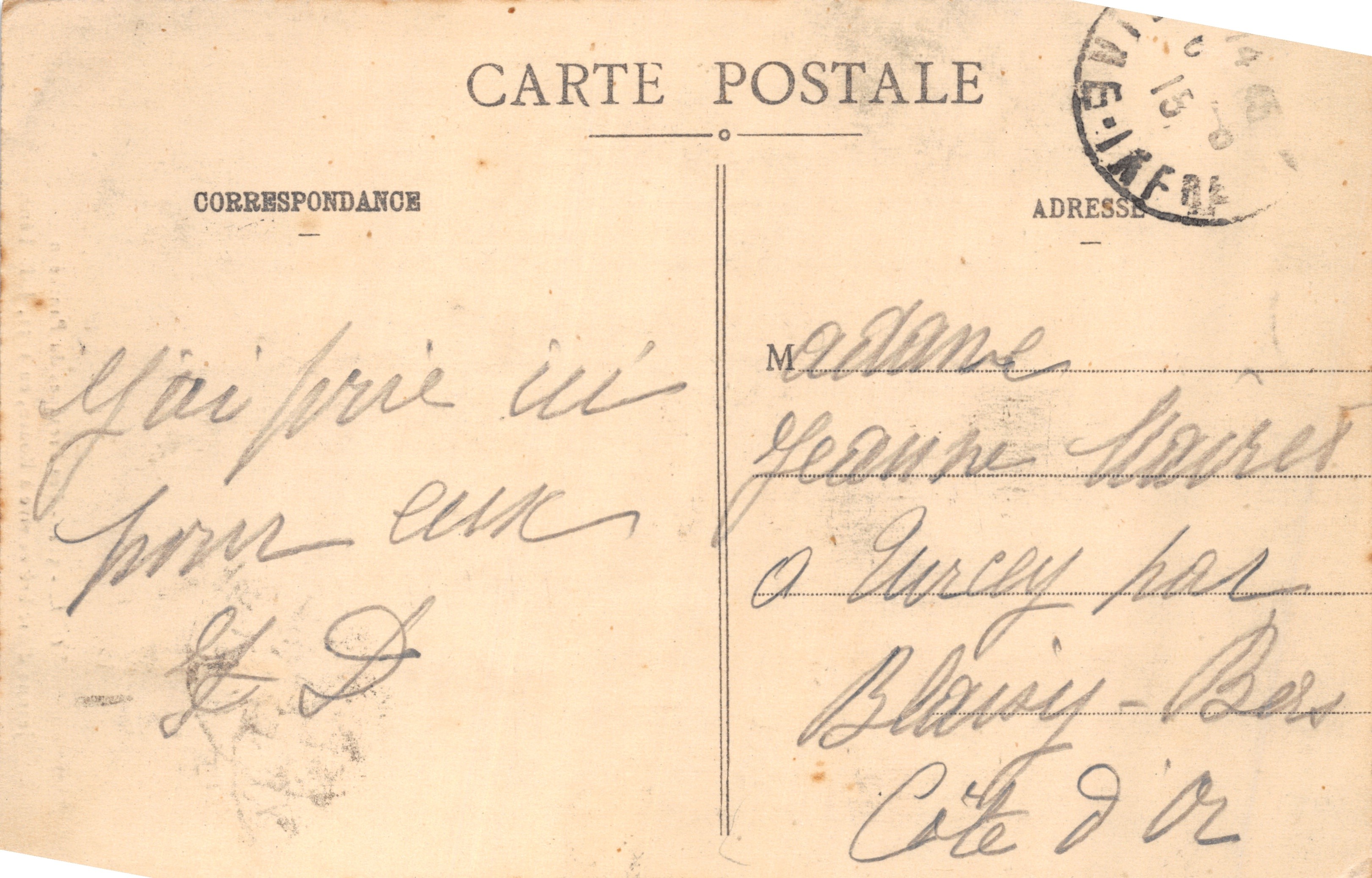 Jeanne d'Arc brûlée vive à Rouen — Les Fresques du Panthéon, éditeur J.-E. Lenepveu, n° C. V. - 512 — Verso