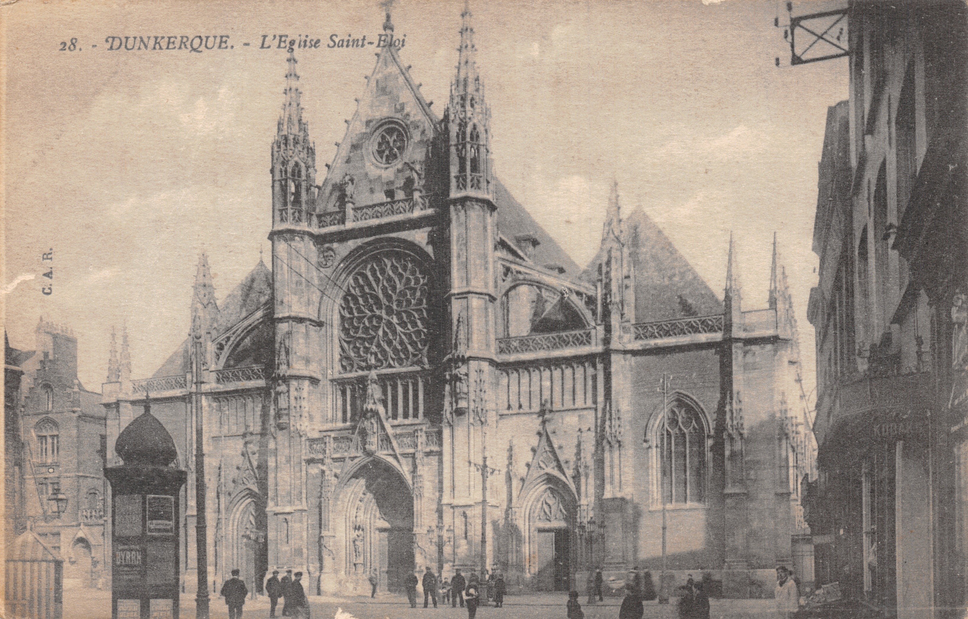 Dunkerque — De Kerk van Sint-Eloi — uitgever C.A.R