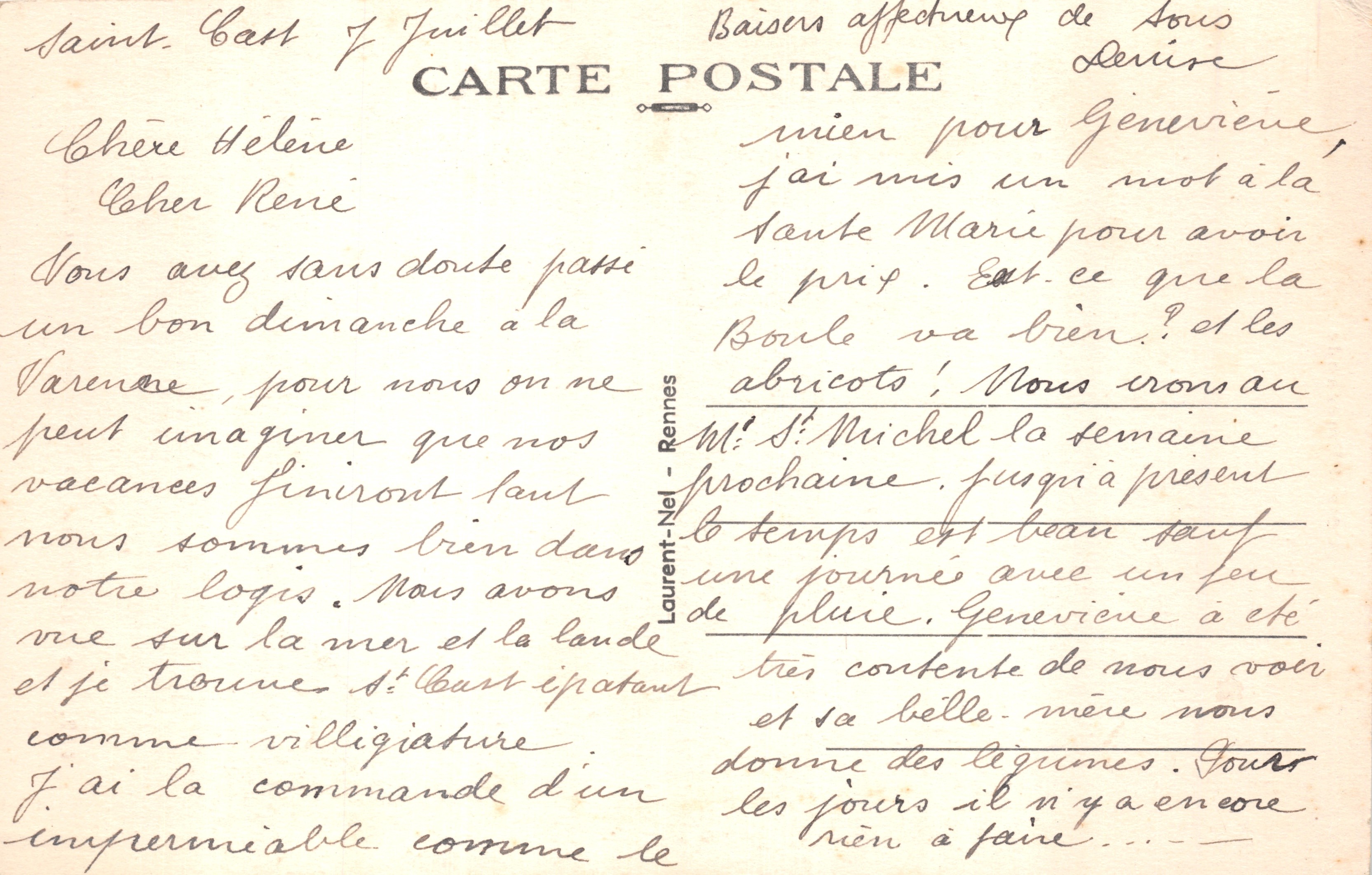 Côte d'Emeraude — Cap Fréhel, Fort La Latte, Anse des Sévigné — uitgever Loïc, nummer 662 — Achterkant