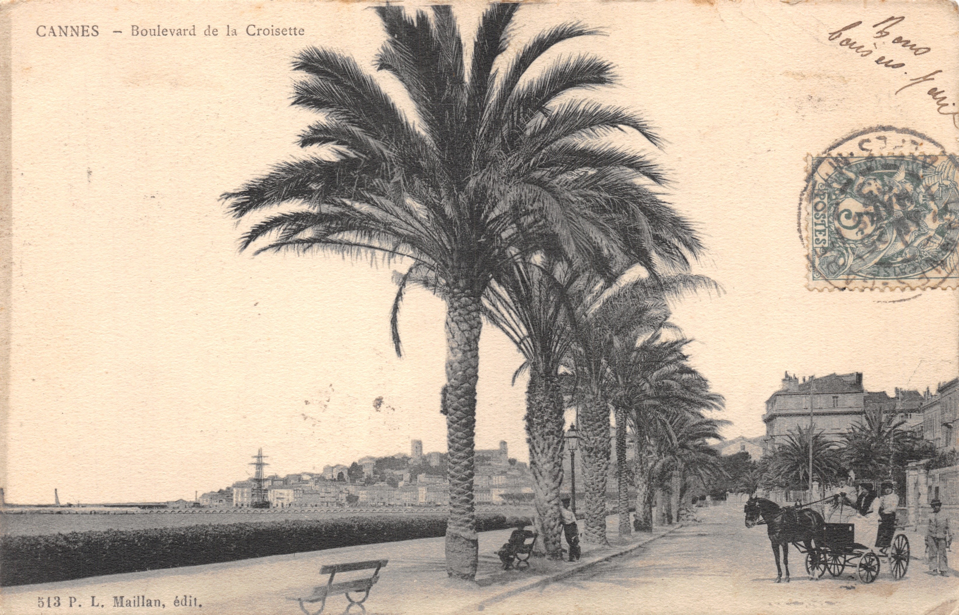 CANNES — Boulevard de la Croisette — L. Maillan, editore n. 513