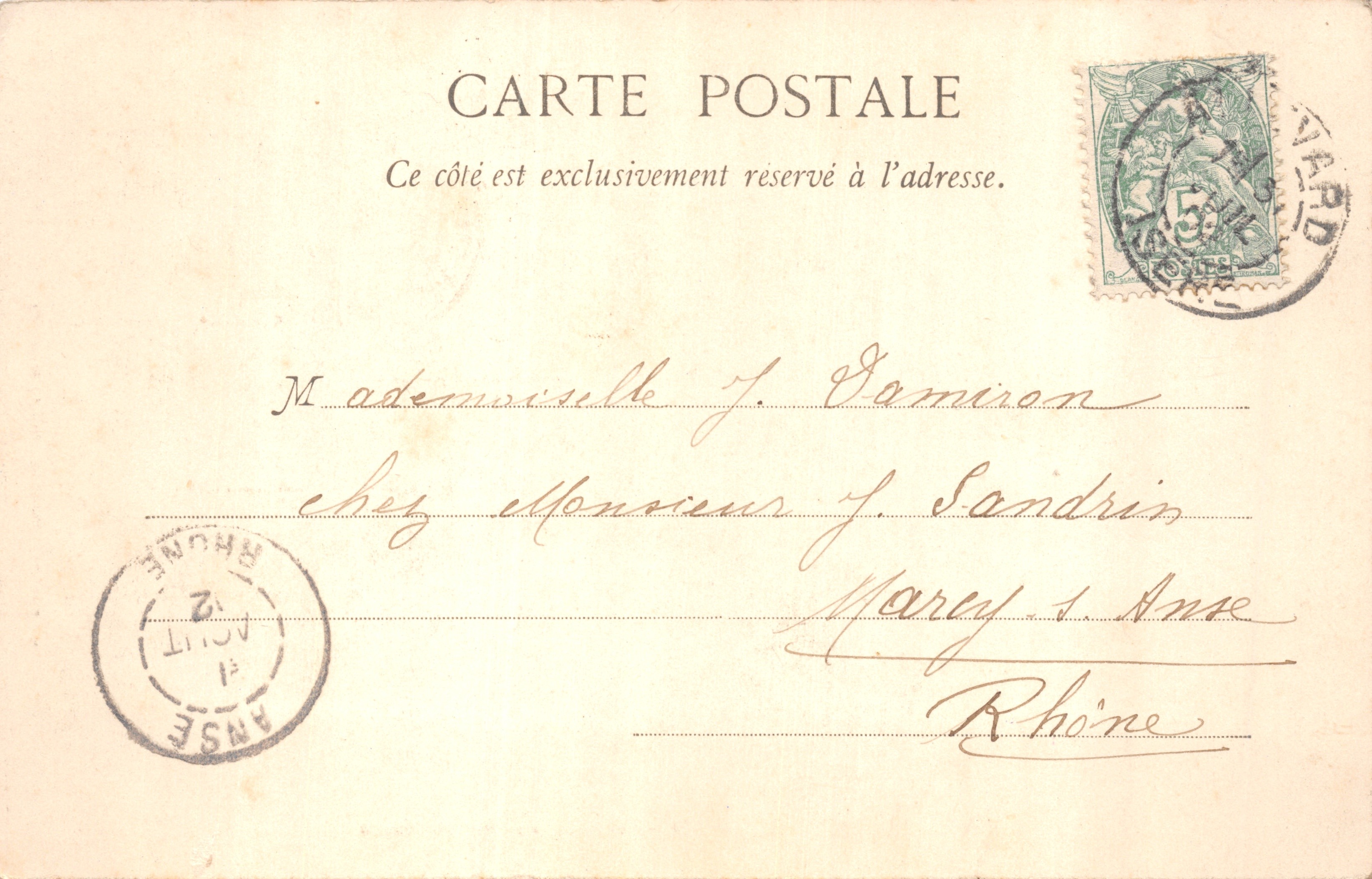 Allevard - Le Bréda, all'Estremo Mondo — editore Papyderna L. Pons, Grenoble - Cliché J. G. n°189 — Verso