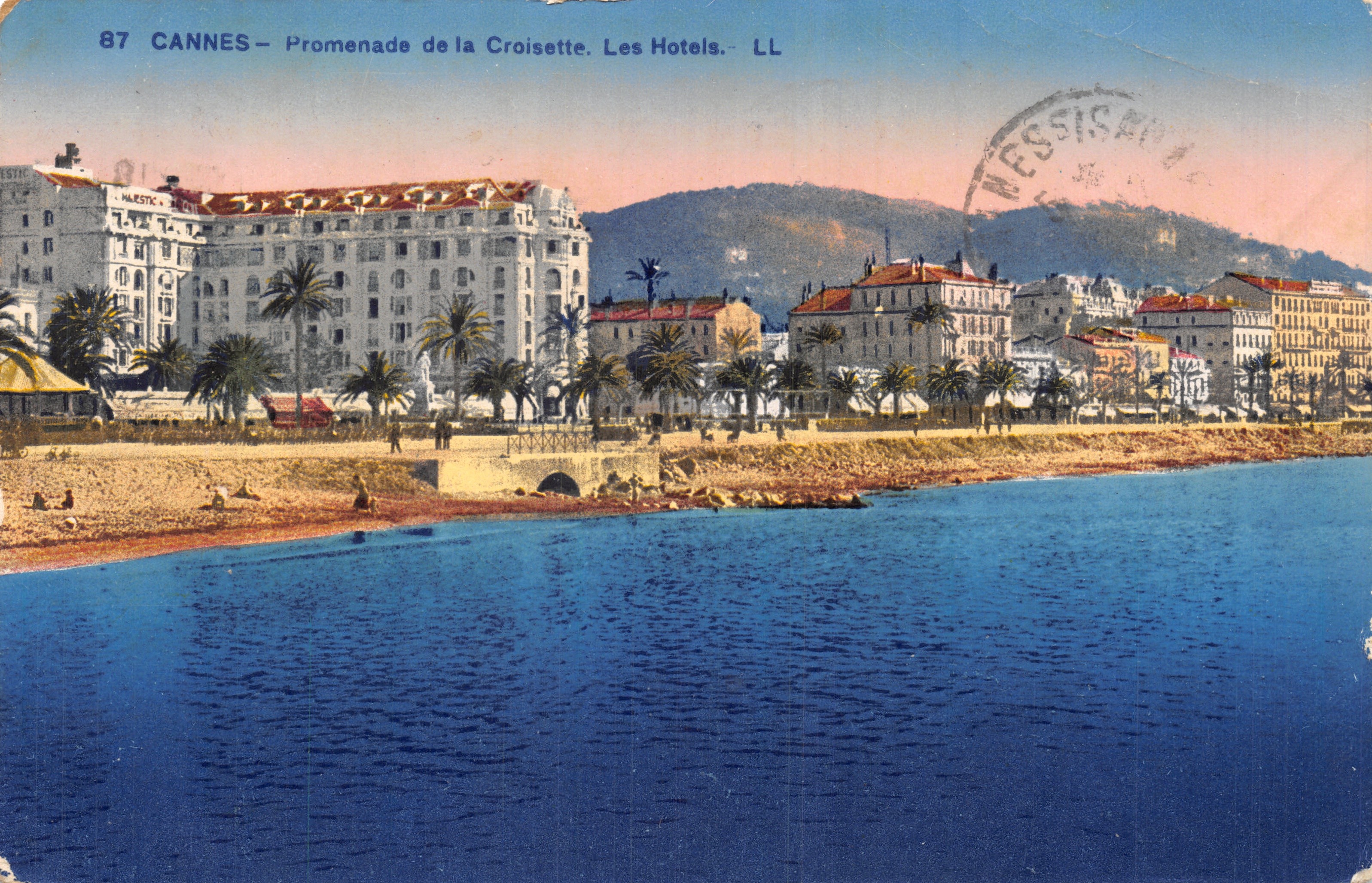 CANNES — Promenade de la Croisette. Gli alberghi. — LL