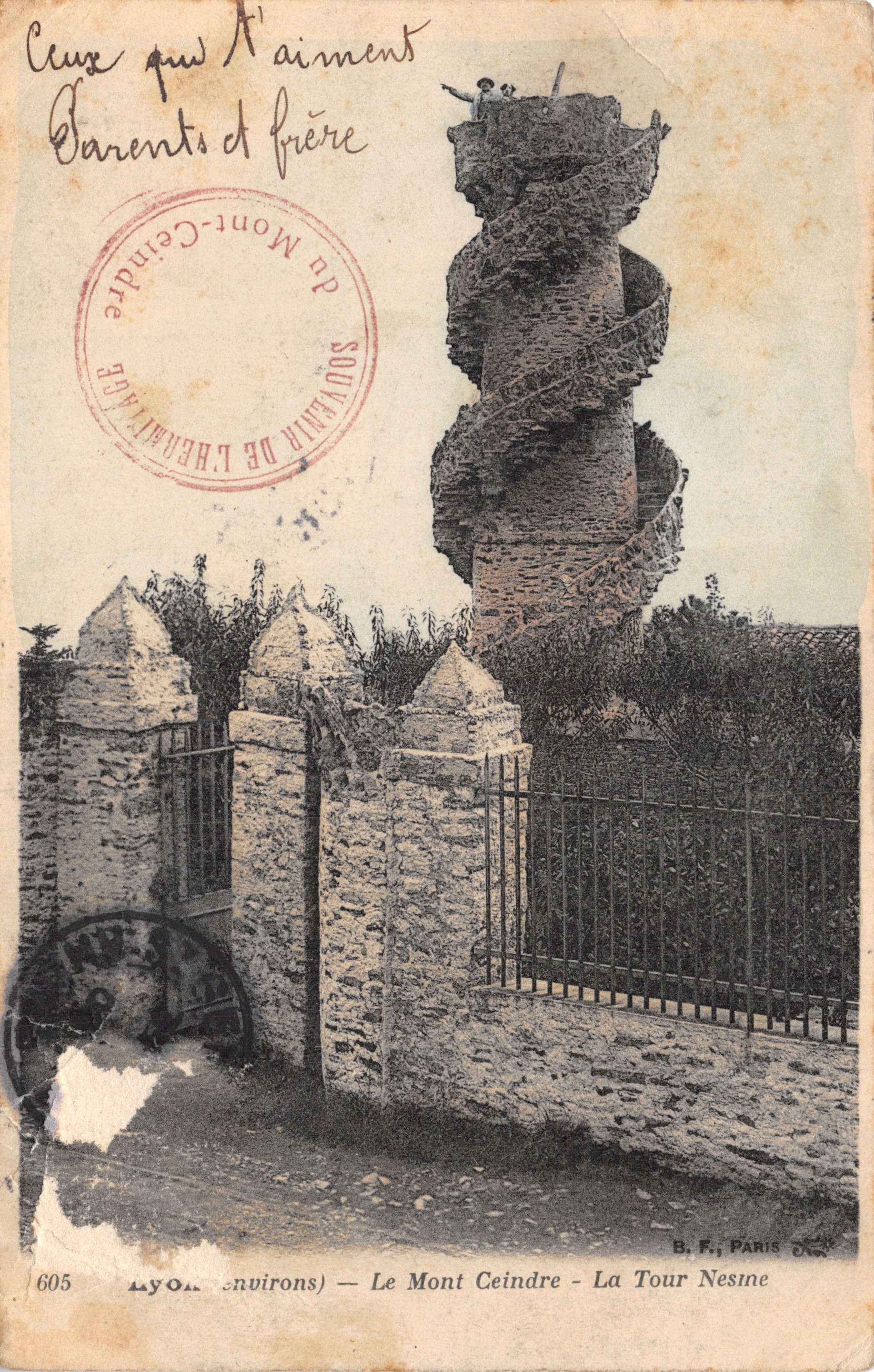 Monte Ceindre — La Tour Nesine — B. F., PARIS