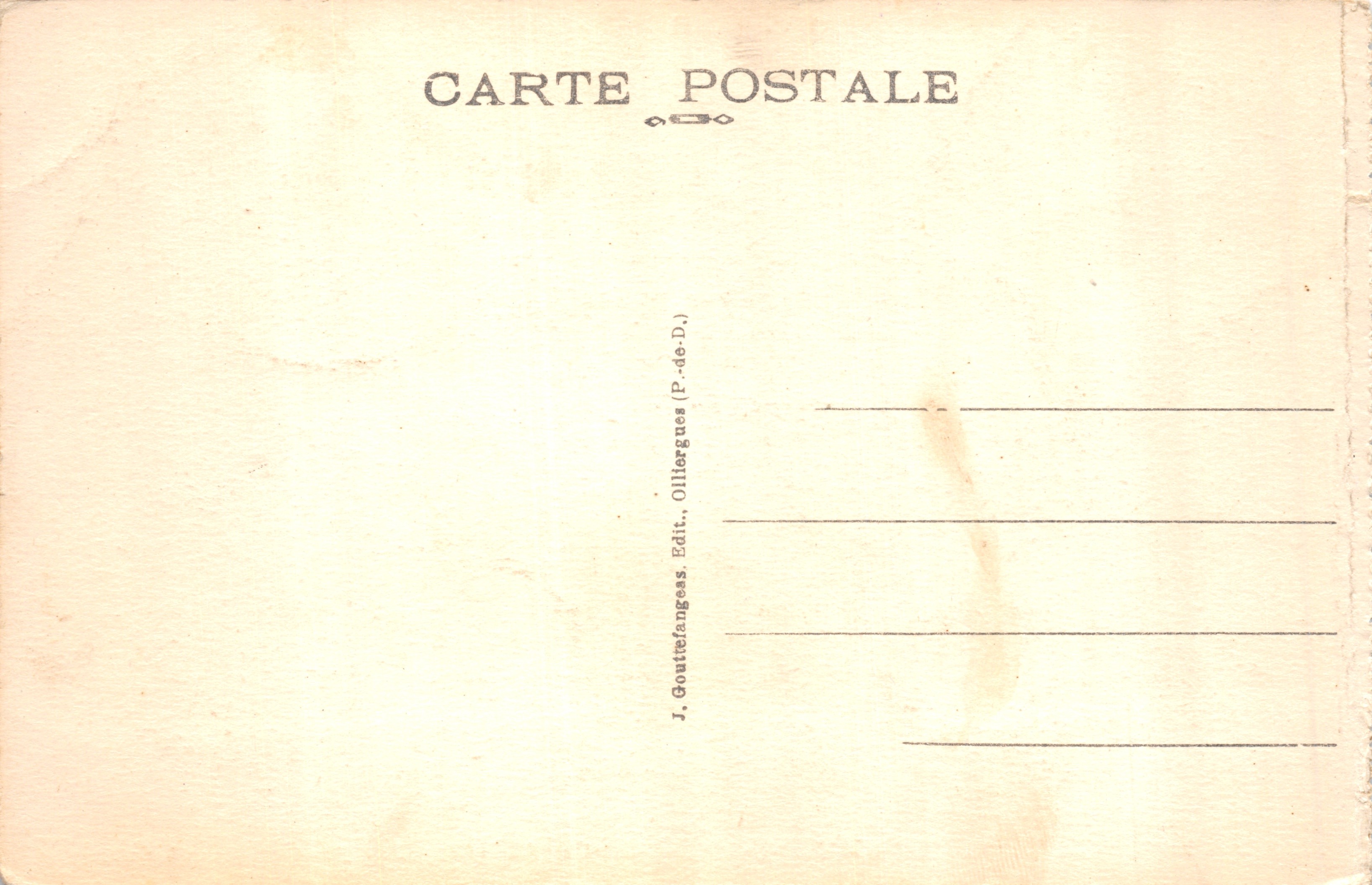 Clermont-Ferrand — Rue Ballanyillier, the Pyramid and the Museum — G. D'O. n° 382 — Back