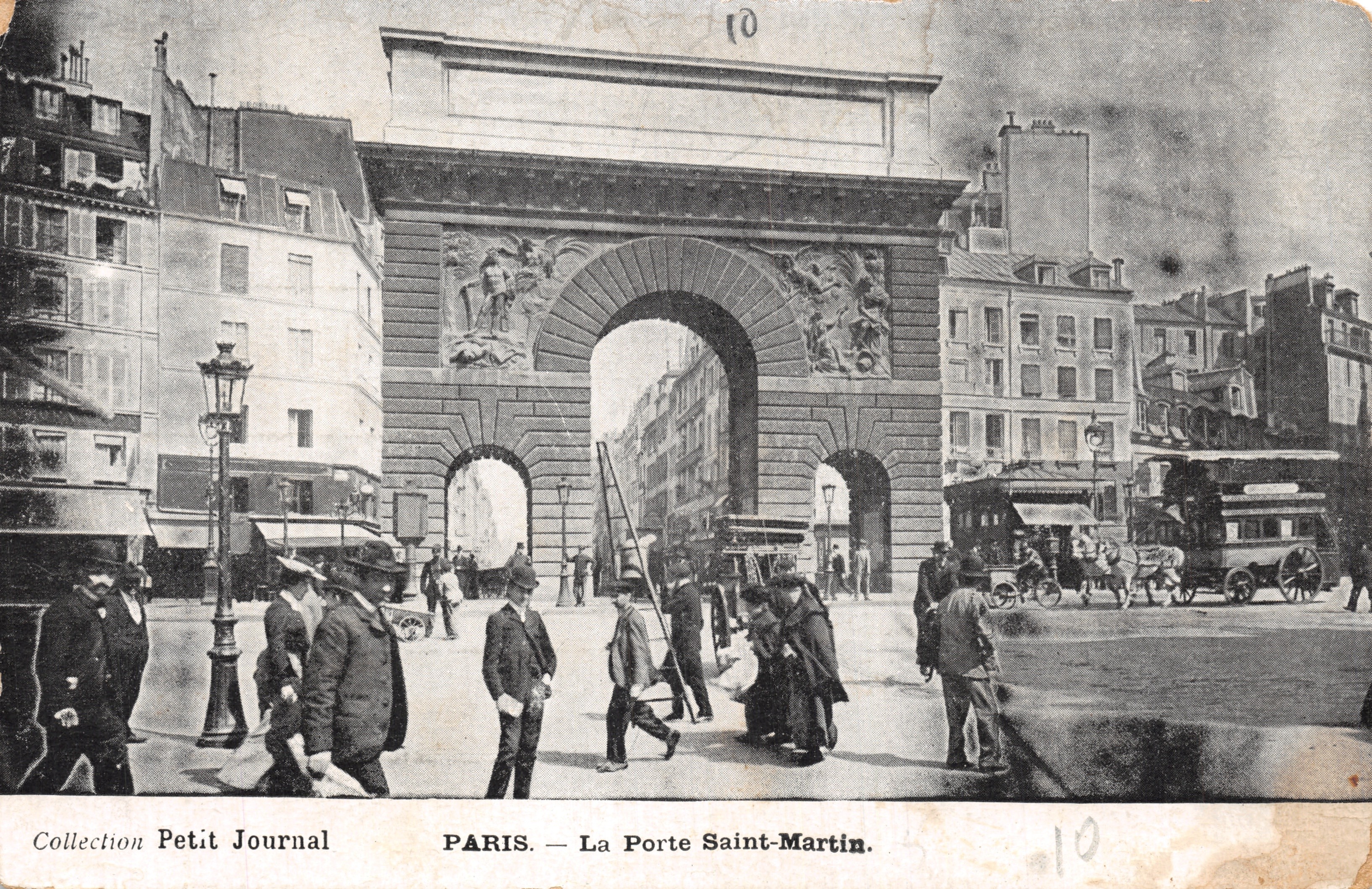 Paris — De Poort Saint-Martin — Collectie Petit Journal
