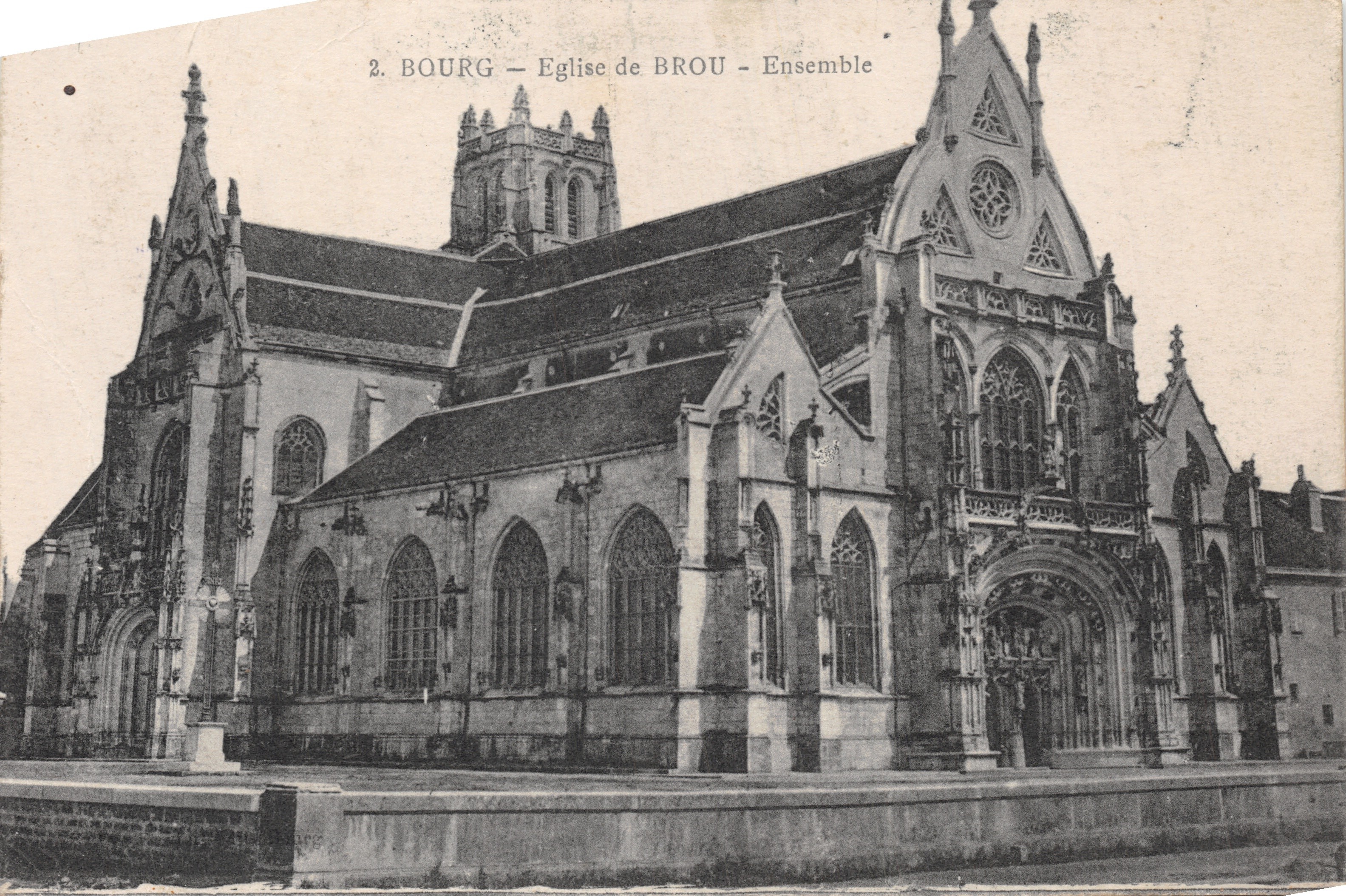Bourg — Chiesa di Brou — Ensemble — Editore stampato sulla carta