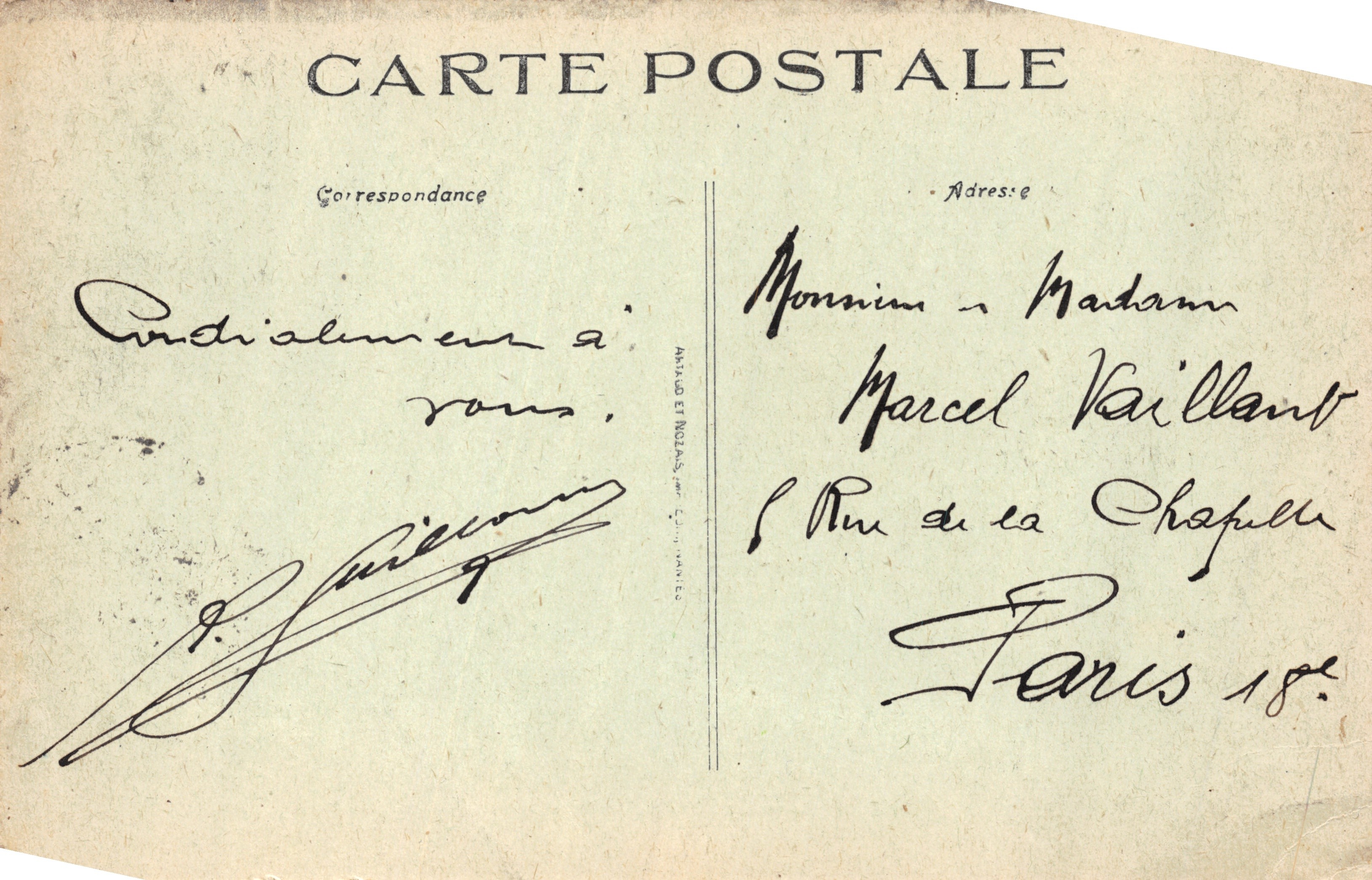 Bressuire - Square de la Gare — estatua de dos niños sobre pedestal, editor ANNAUD ET NOELAS, n°16 — Reverso