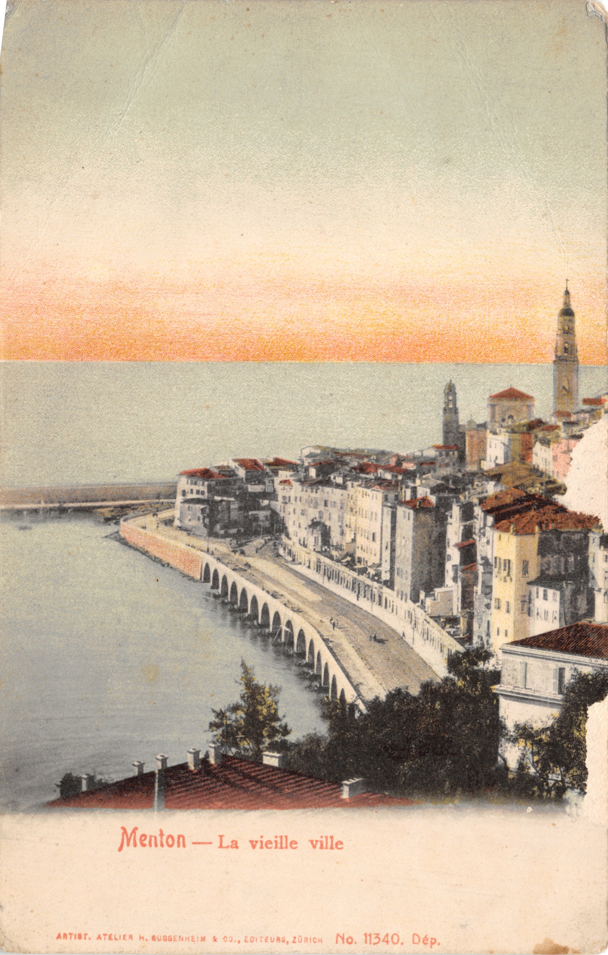 Menton — Die alte Stadt — Atelier H. Buggenheim & Co., Verleger, Zürich, Nr. 11340