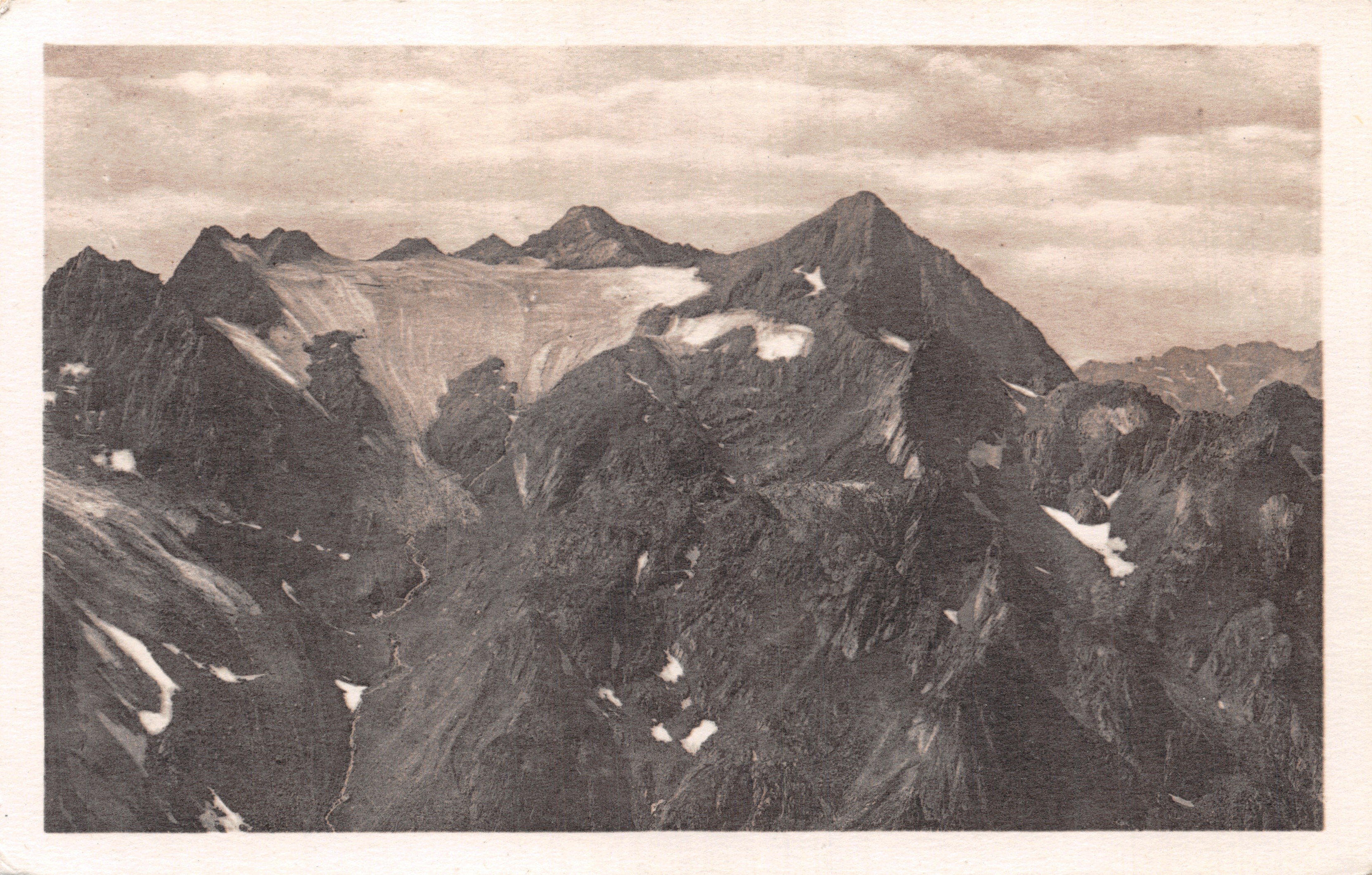 Allevard-les-Bains — Vista del Rocher blanc dal Col de la Croix — Cm des Arts Photomécaniques, Paris