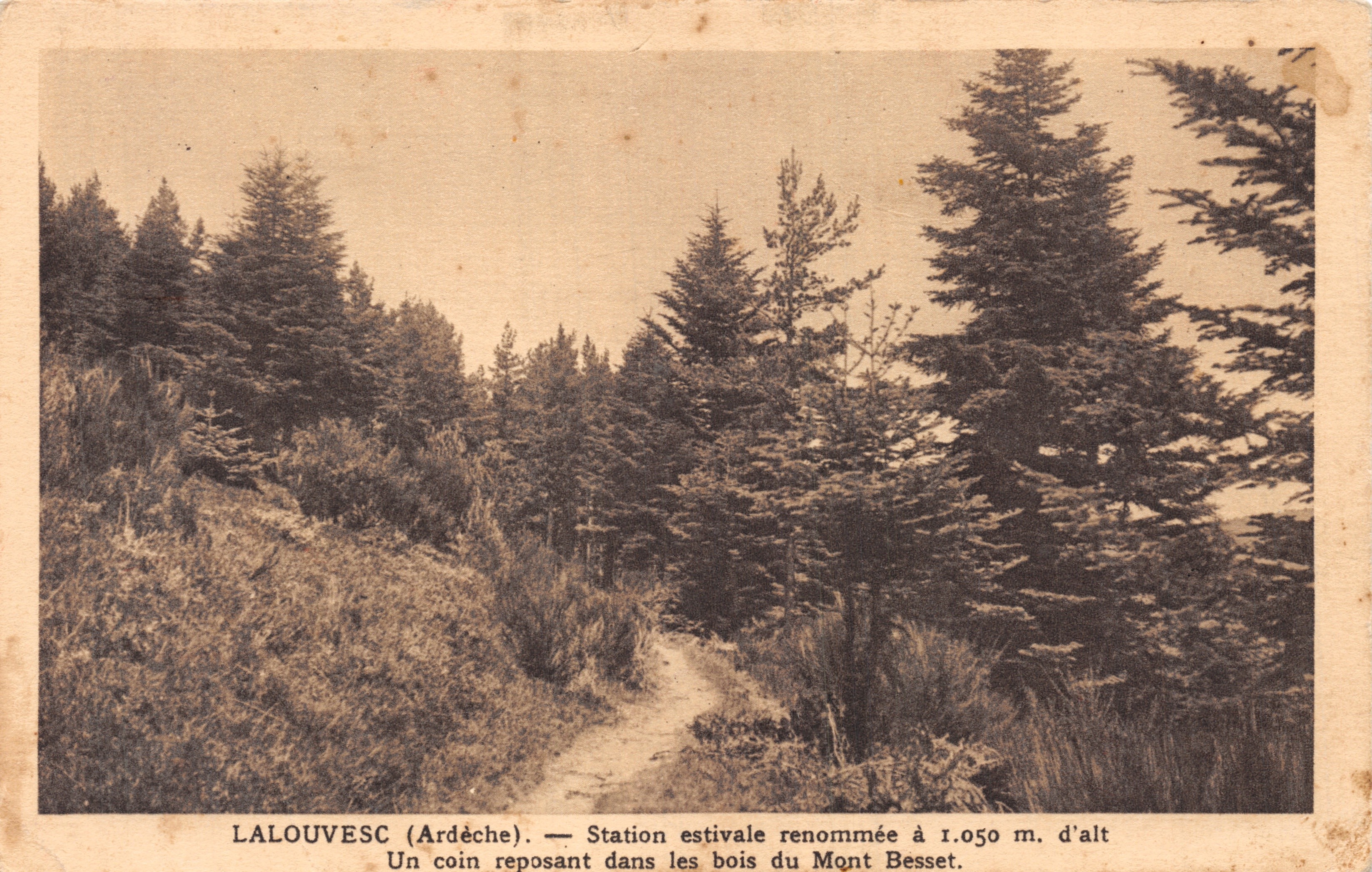 Lalouvesc (Ardèche) — Bekende zomerkurort op 1.050 m hoogte in de bossen van Mont Besset — Éditions d'Art A. R. Saint-Agrève