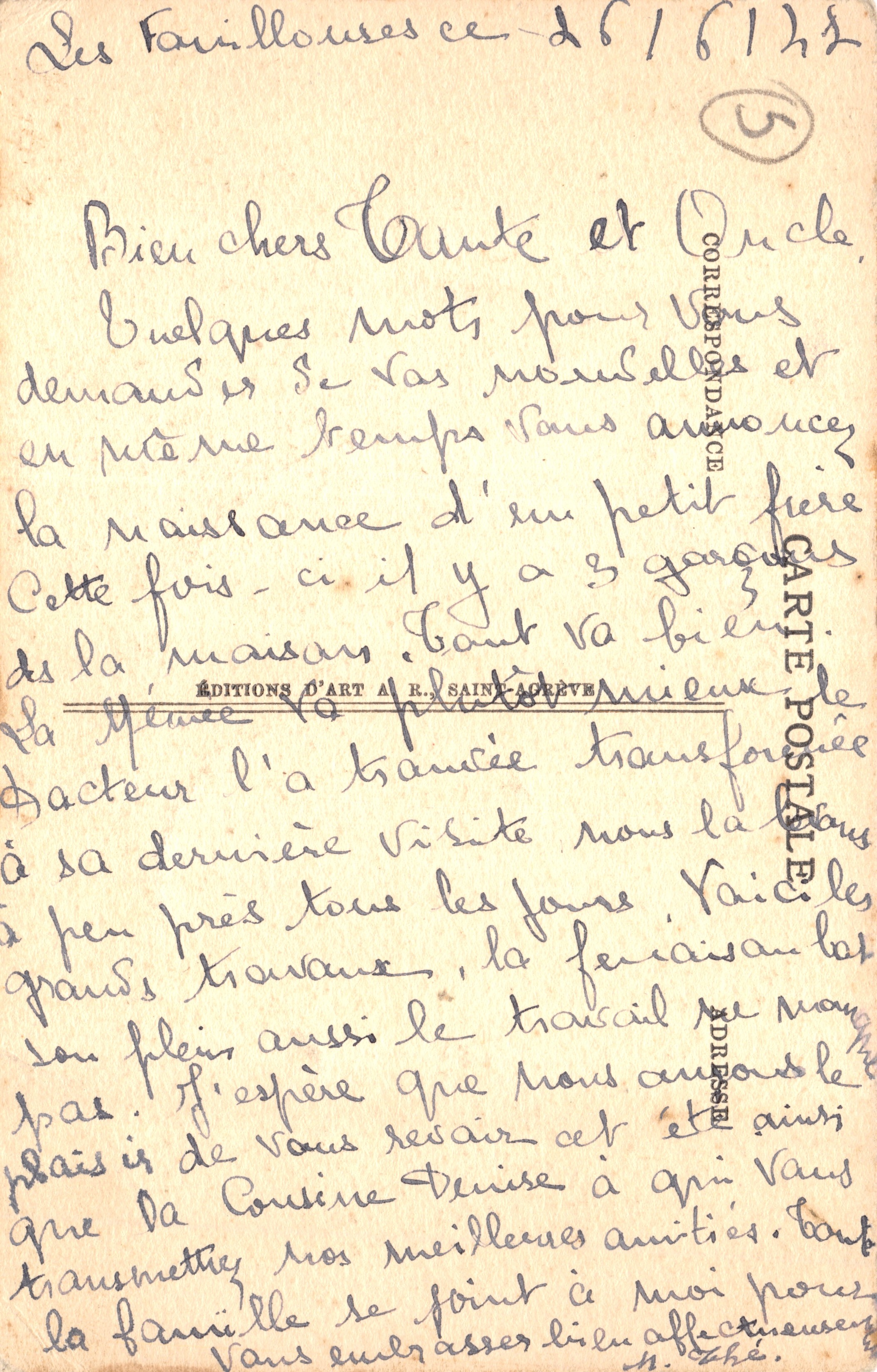 Lalouvesc (Ardèche) — Bekende zomerkurort op 1.050 m hoogte in de bossen van Mont Besset — Éditions d'Art A. R. Saint-Agrève — Achterkant