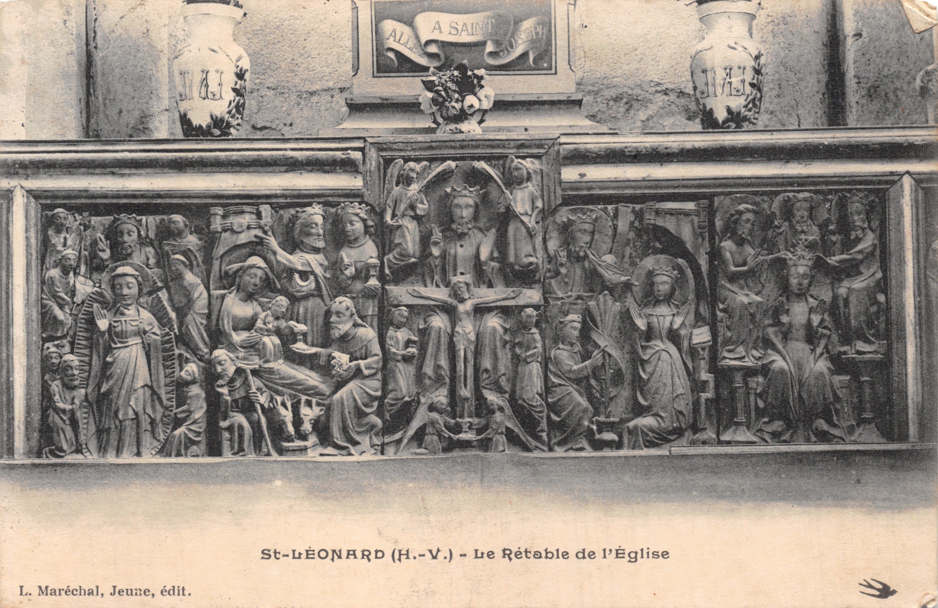 St-Léonard (Hauts-Vosges) — El retablo de la iglesia — L. Maréchal, Jeune, Editor
