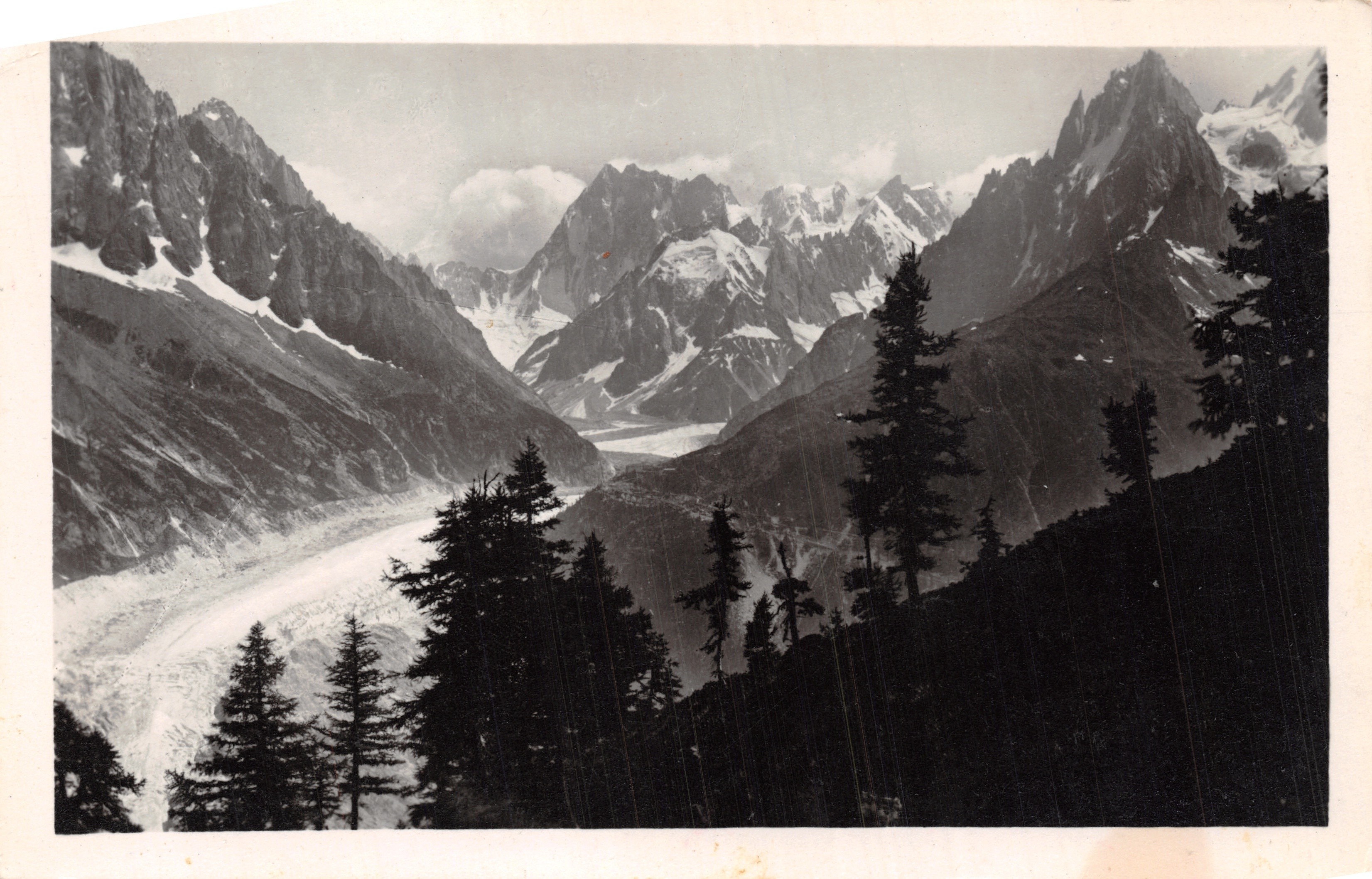 Chamonix — De Mer de Glace gezien vanaf de Flégère — Editie G. Tairraz - Chamonix-Mt-Blanc
