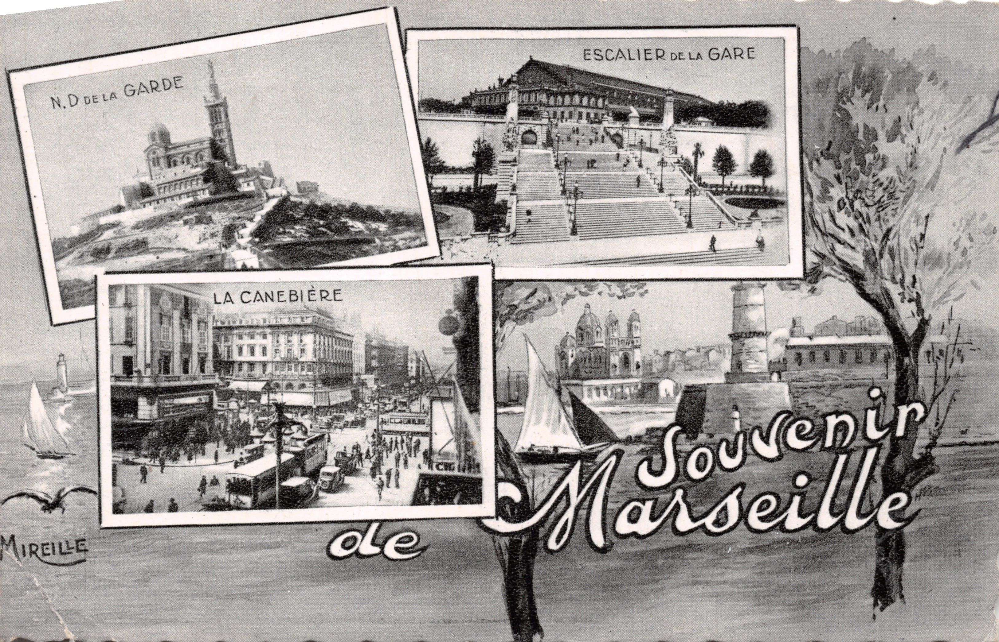 Marseille — Ricordo di Marseille — Editore Mireille